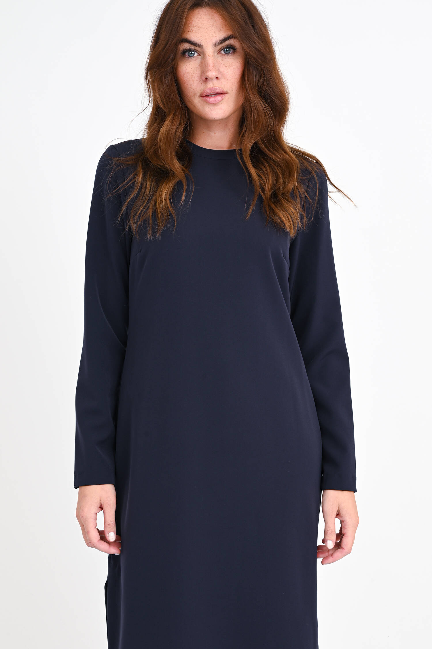 Langarm Kleid LINDA in Navy