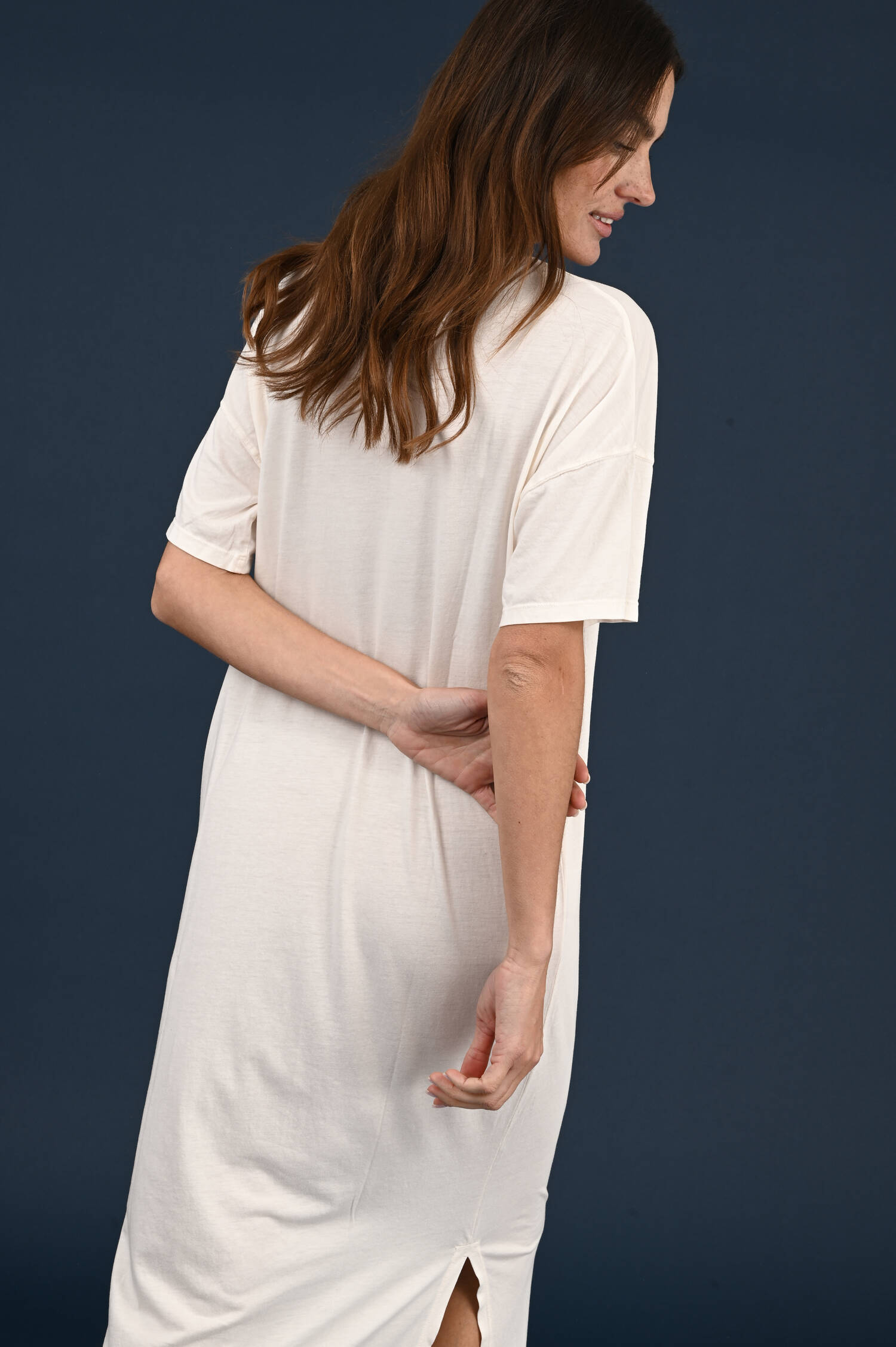 Schlupfkleid in Ecrubeige