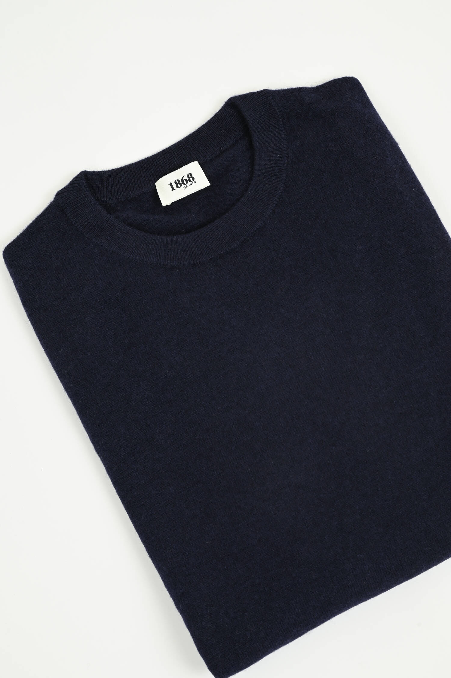 Cashmerepullover mit Rundhals in Marine