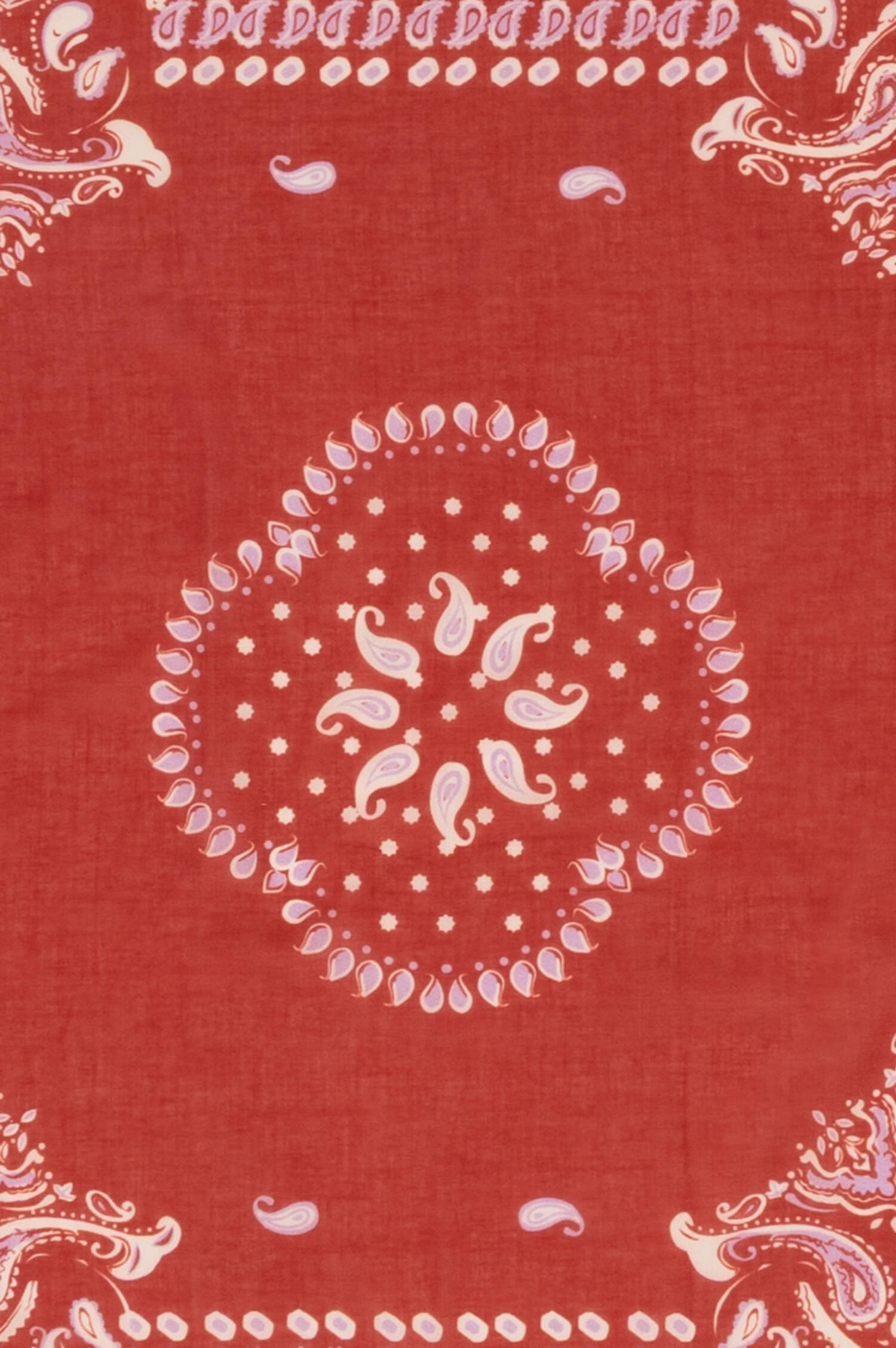 Tuch mit Paisley Print in Rot