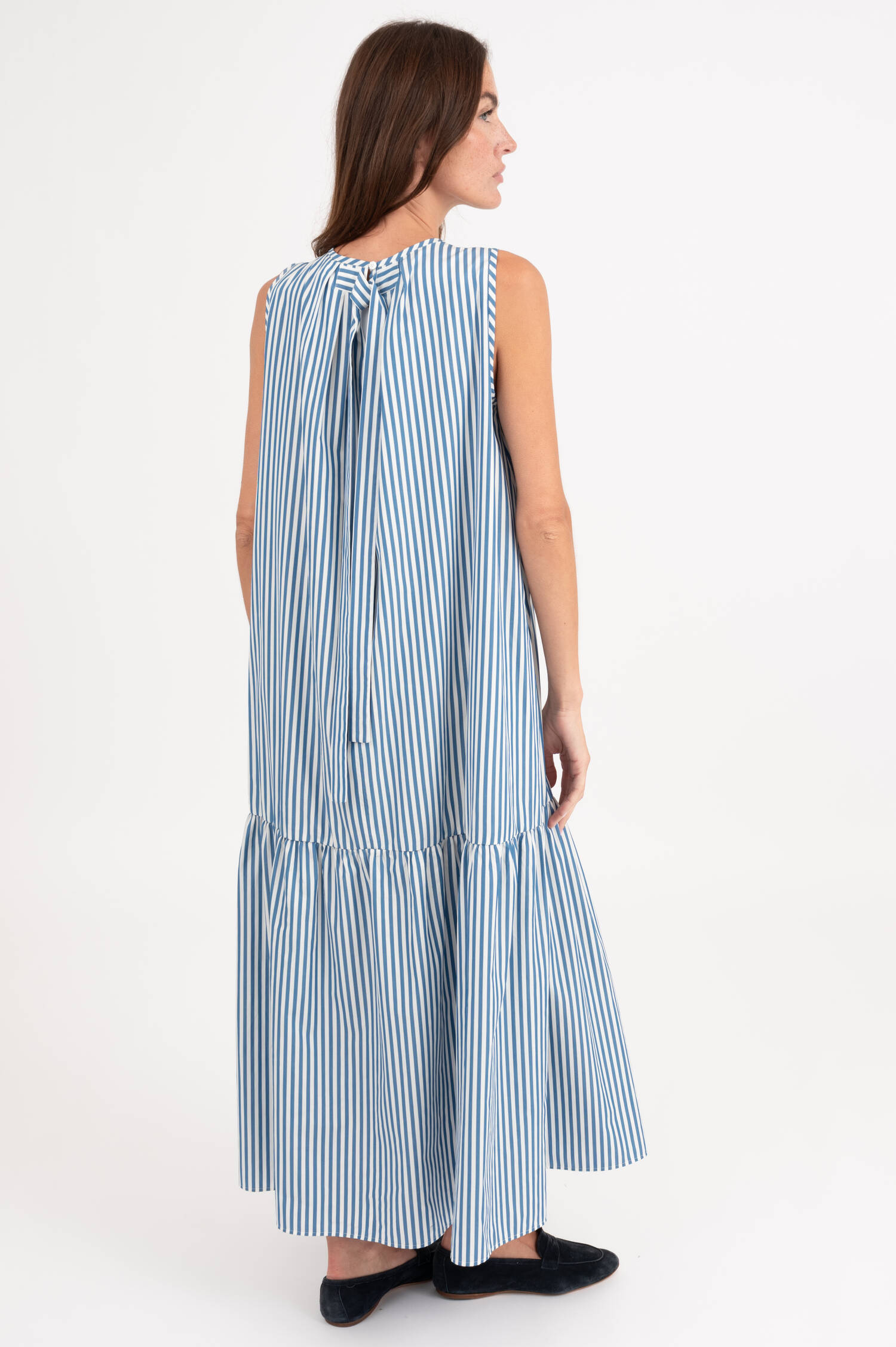 Midikleid CAPO in Blau/Weiß gestreift Midikleid CAPO in Blau/Weiß gestreift