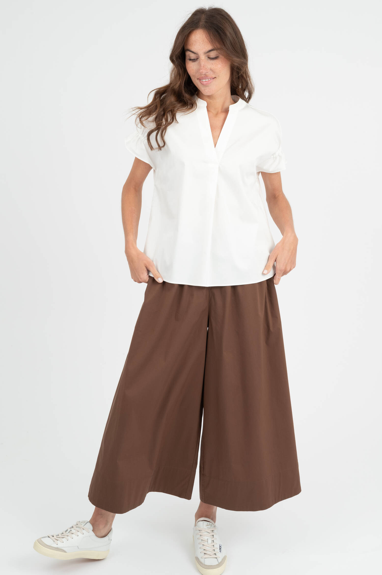 Oversize Bluse in Weiß