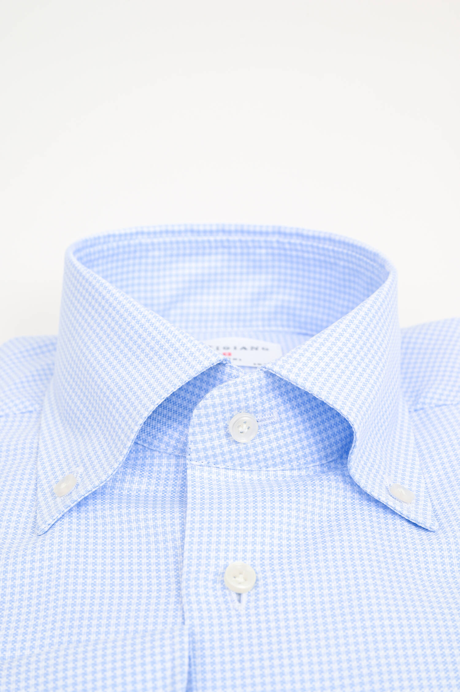 Hahnentritt Hemd in Hellblau/Weiß Hahnentritt Hemd in Hellblau/Weiß