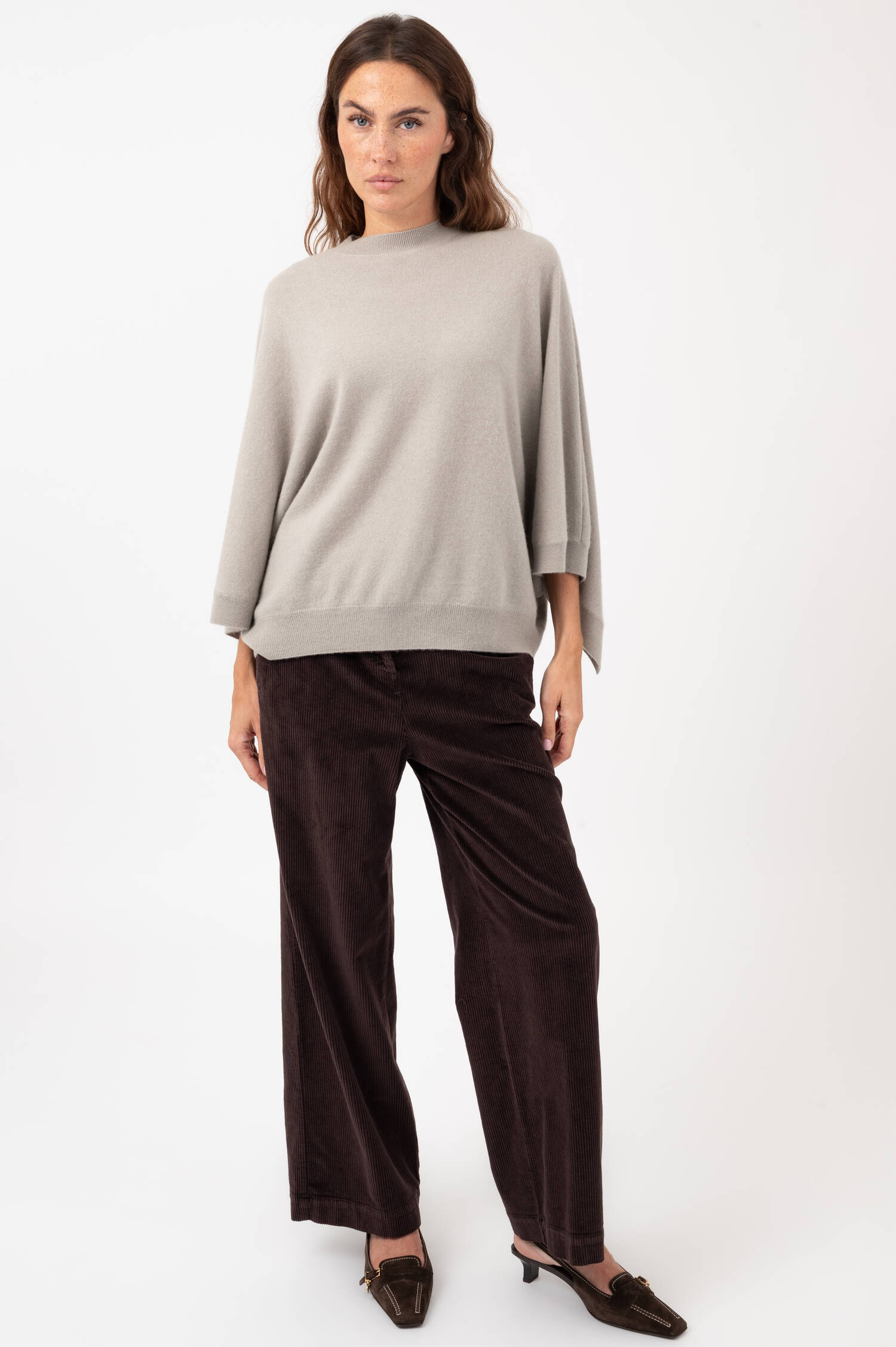 Cashmere Pullover KAJA in Greige Cashmere Pullover KAJA in Greige