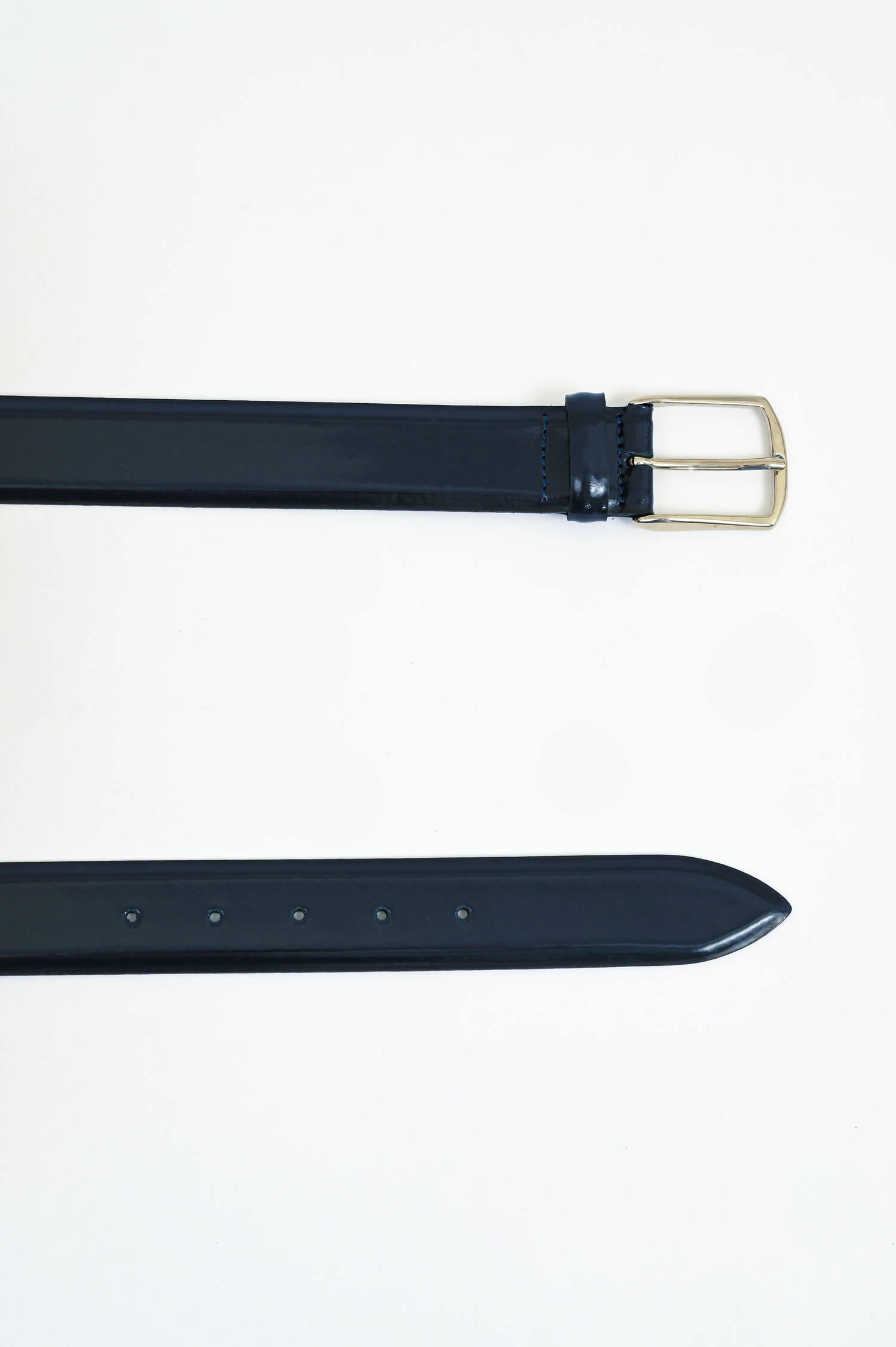 Gürtel aus Glattleder in Schwarz