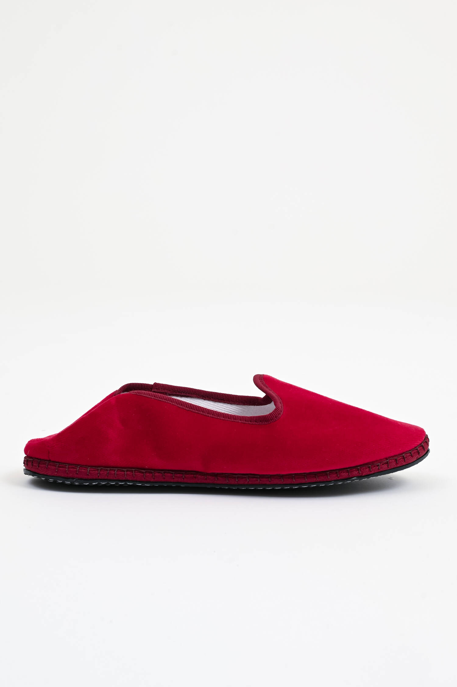 Samt-Loafer in Dunkelrot