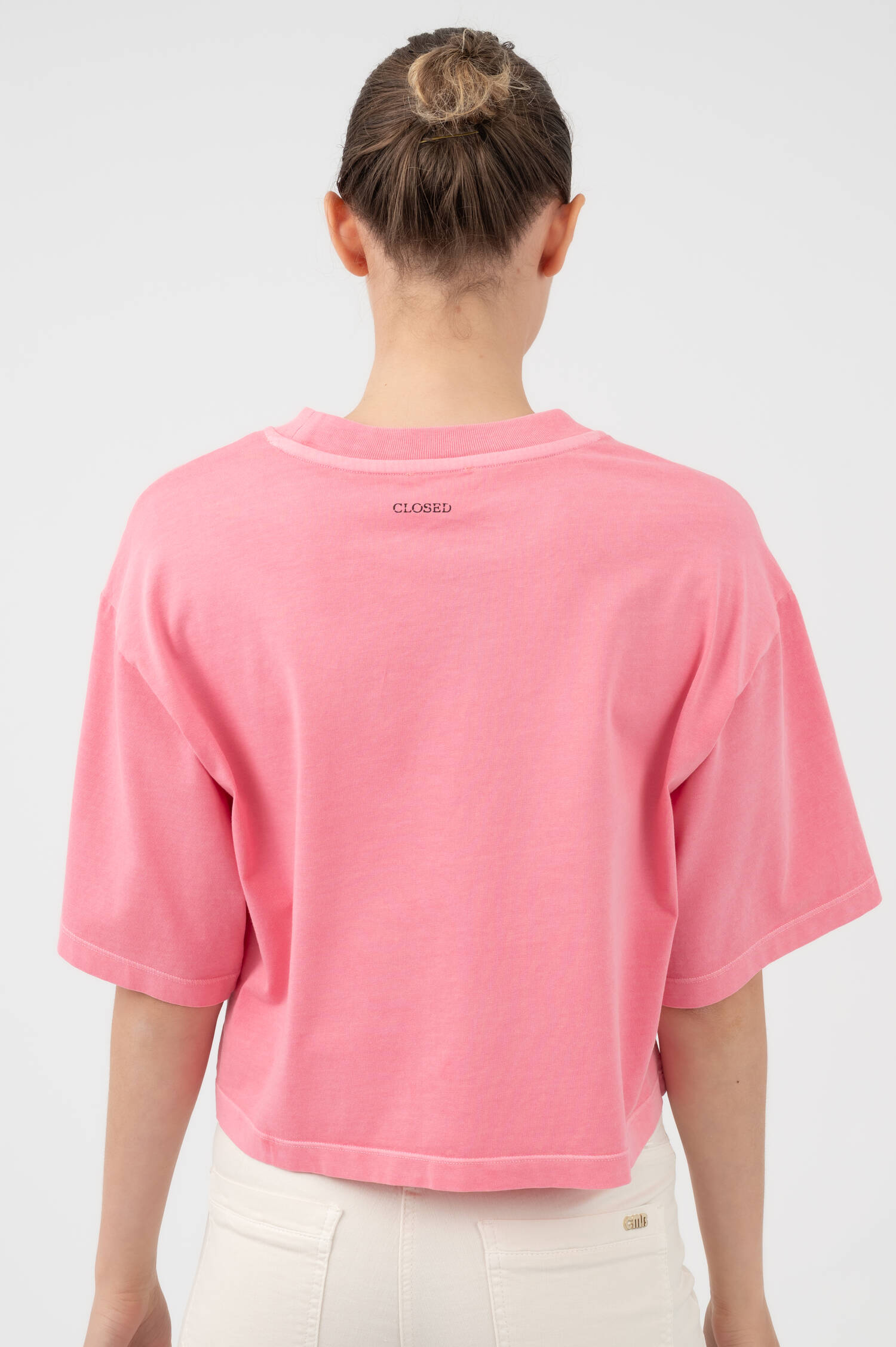 Cropped Boxy T-Shirt GOOD TIMES in Peonypink Cropped Boxy T-Shirt GOOD TIMES in Peonypink