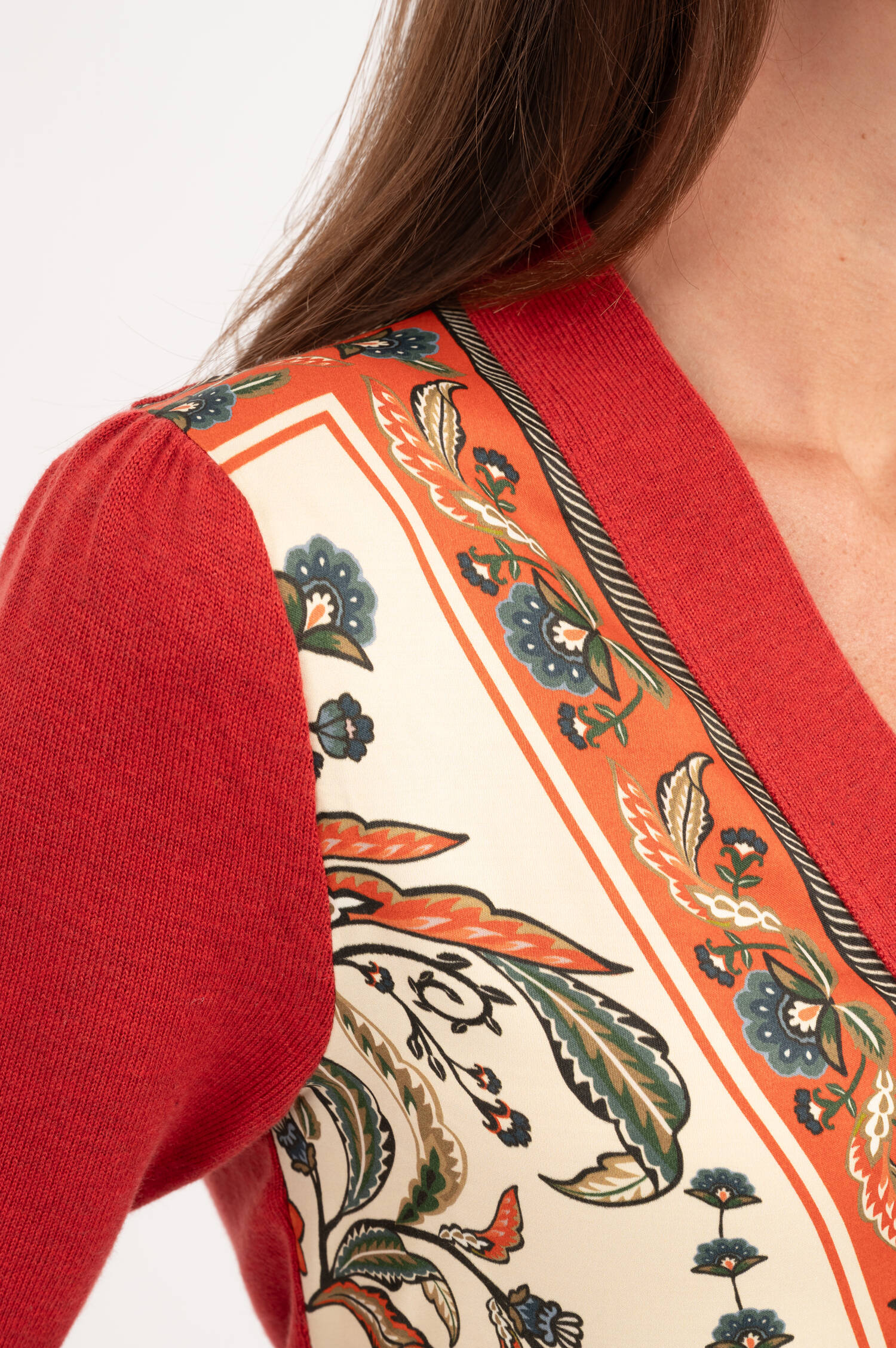 Strickweste in Rot Strickweste in Rot