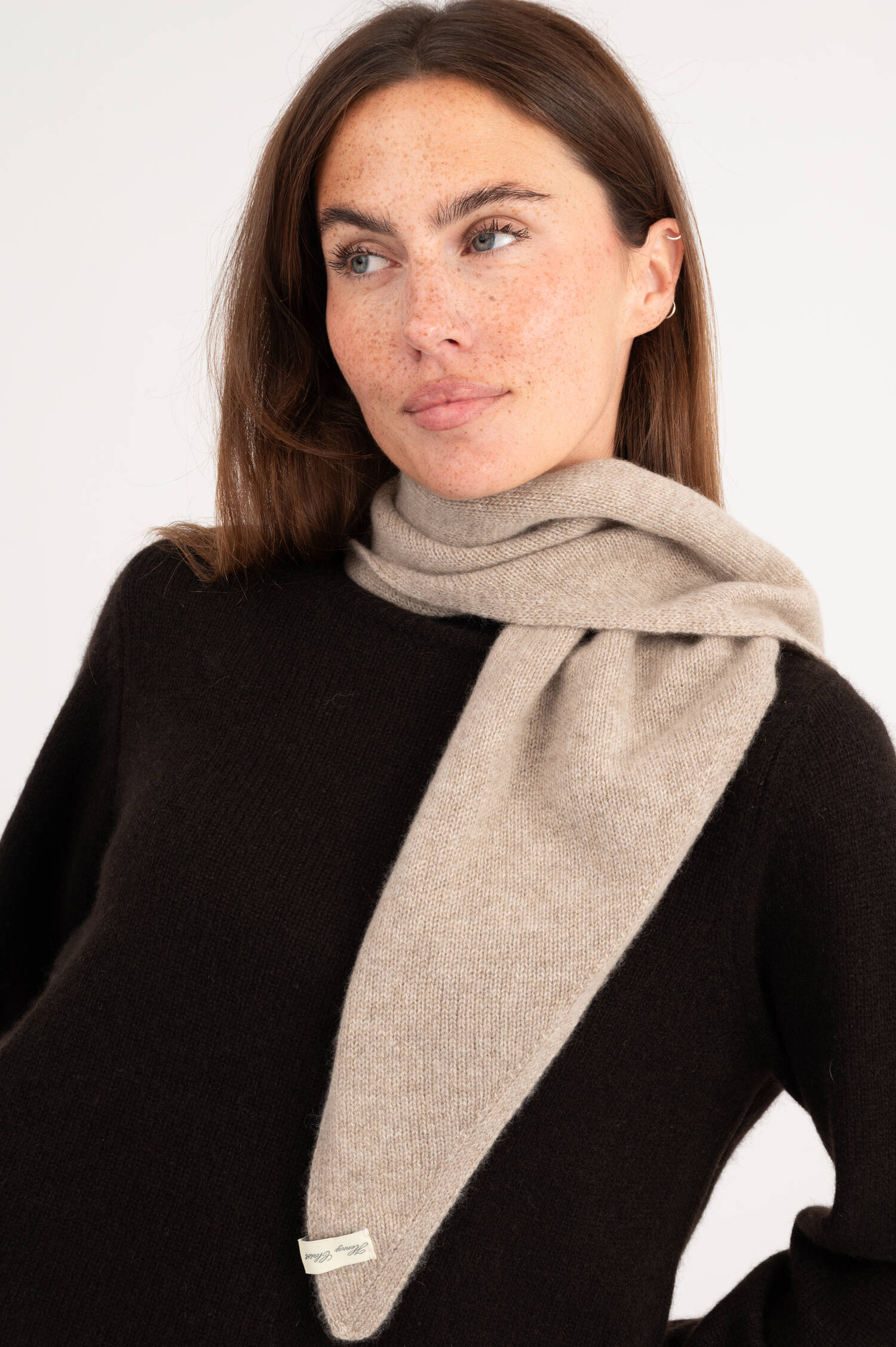 Cashmere Schal in Beige