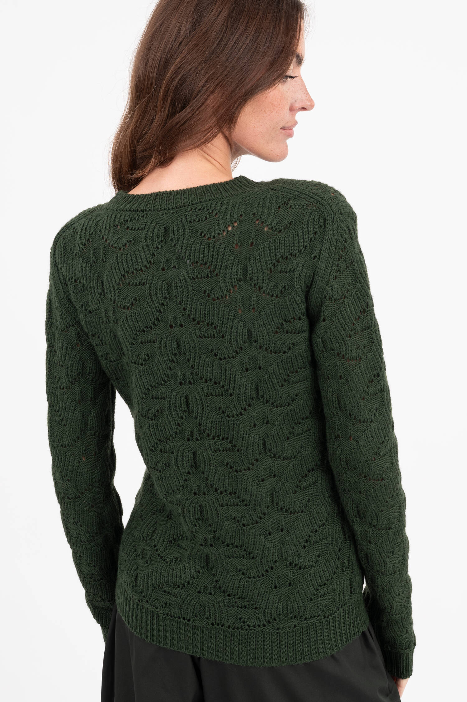 Strickpullover in Dunkelgrün Strickpullover in Dunkelgrün