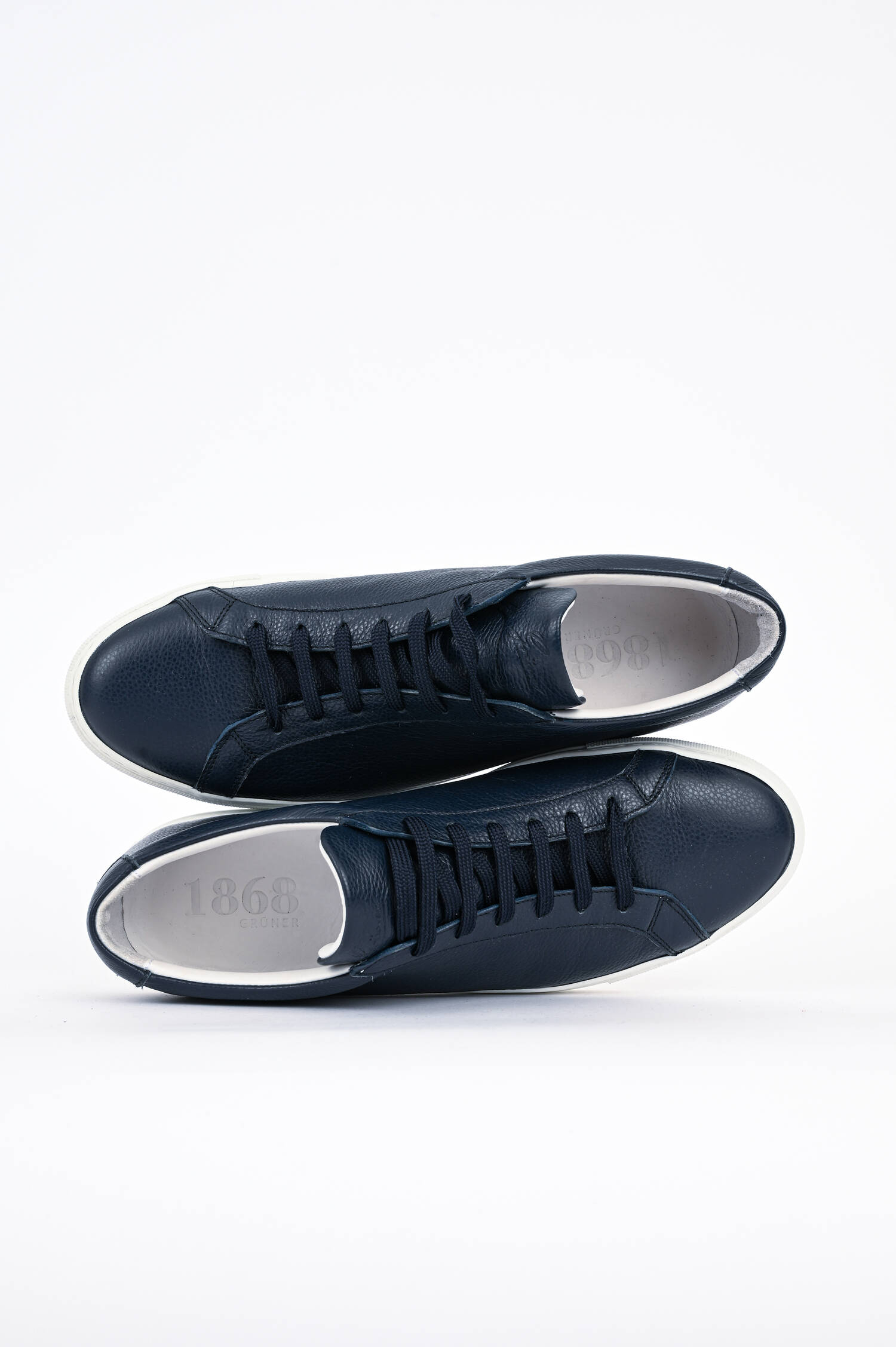 Leder Sneaker in Navy Leder Sneaker in Navy