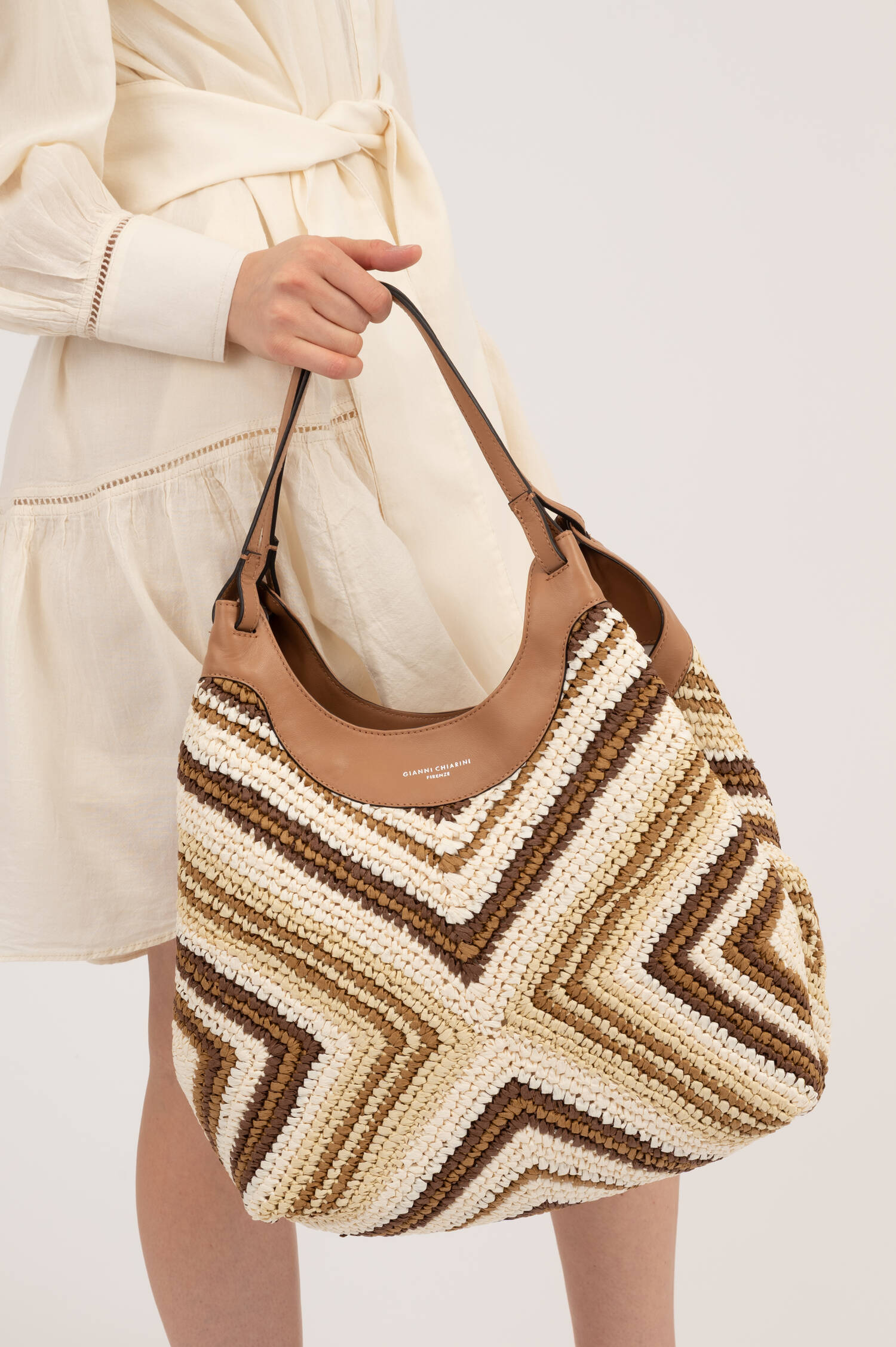 Shopper DUA mit gewebter Struktur in Multicolor