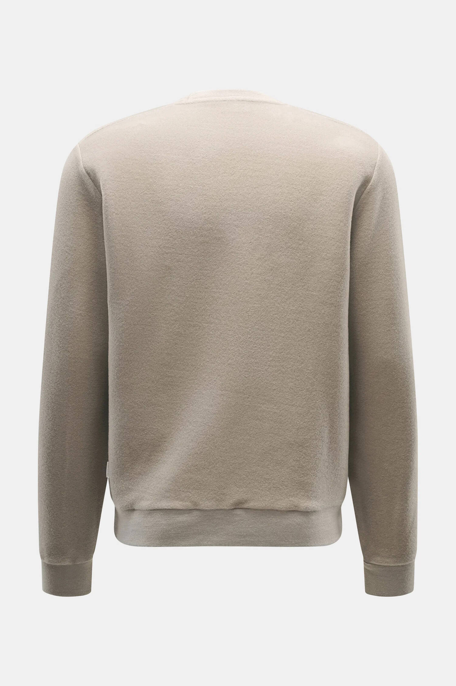 Woll-Baumwoll Pullover in Taupe Woll-Baumwoll Pullover in Taupe