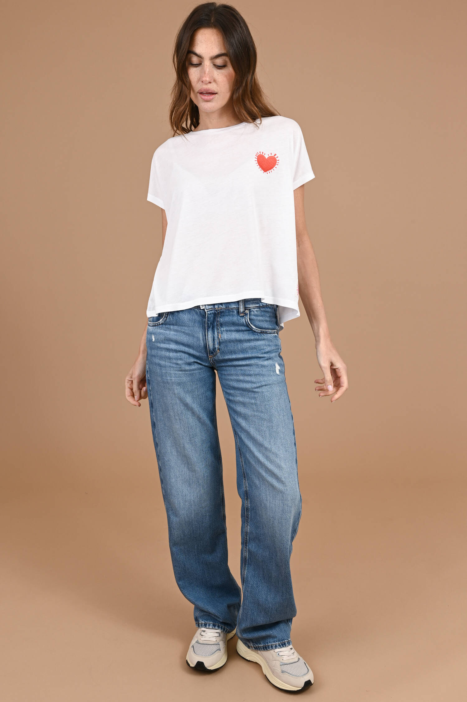 T-Shirt Cest La Vie in Weiß