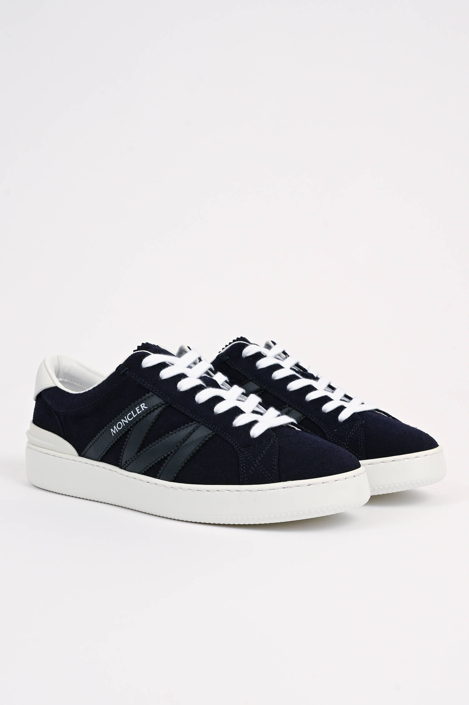 Veloursleder Sneaker MONACO in Navy