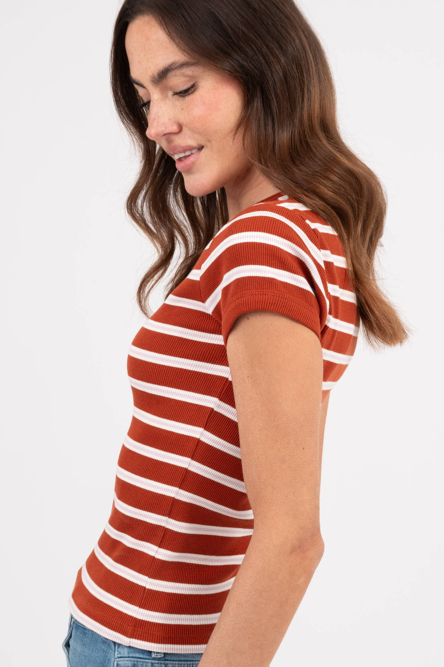 Slim Fit T-Shirt in Terracotta