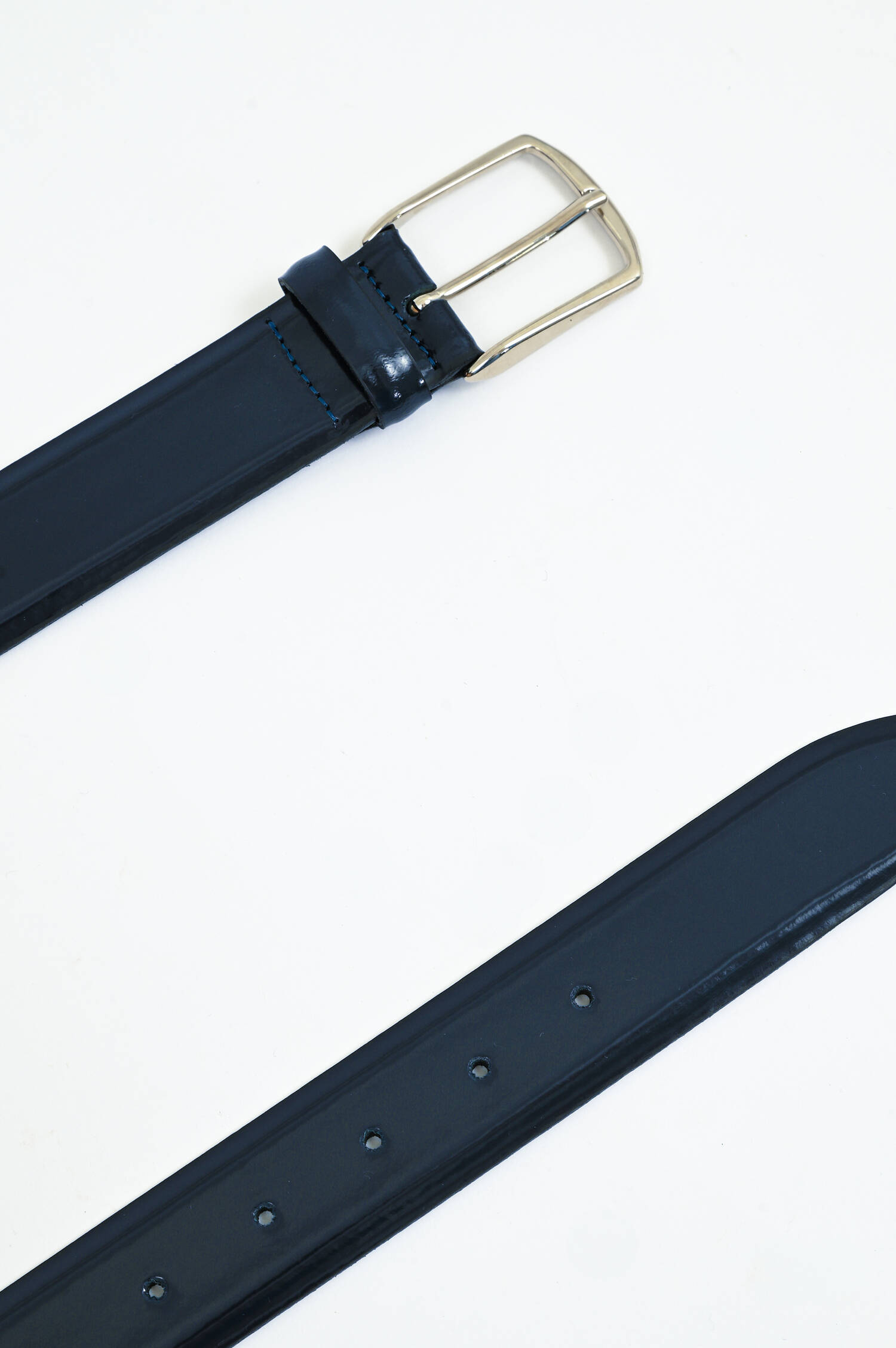 Gürtel aus Glattleder in Schwarz