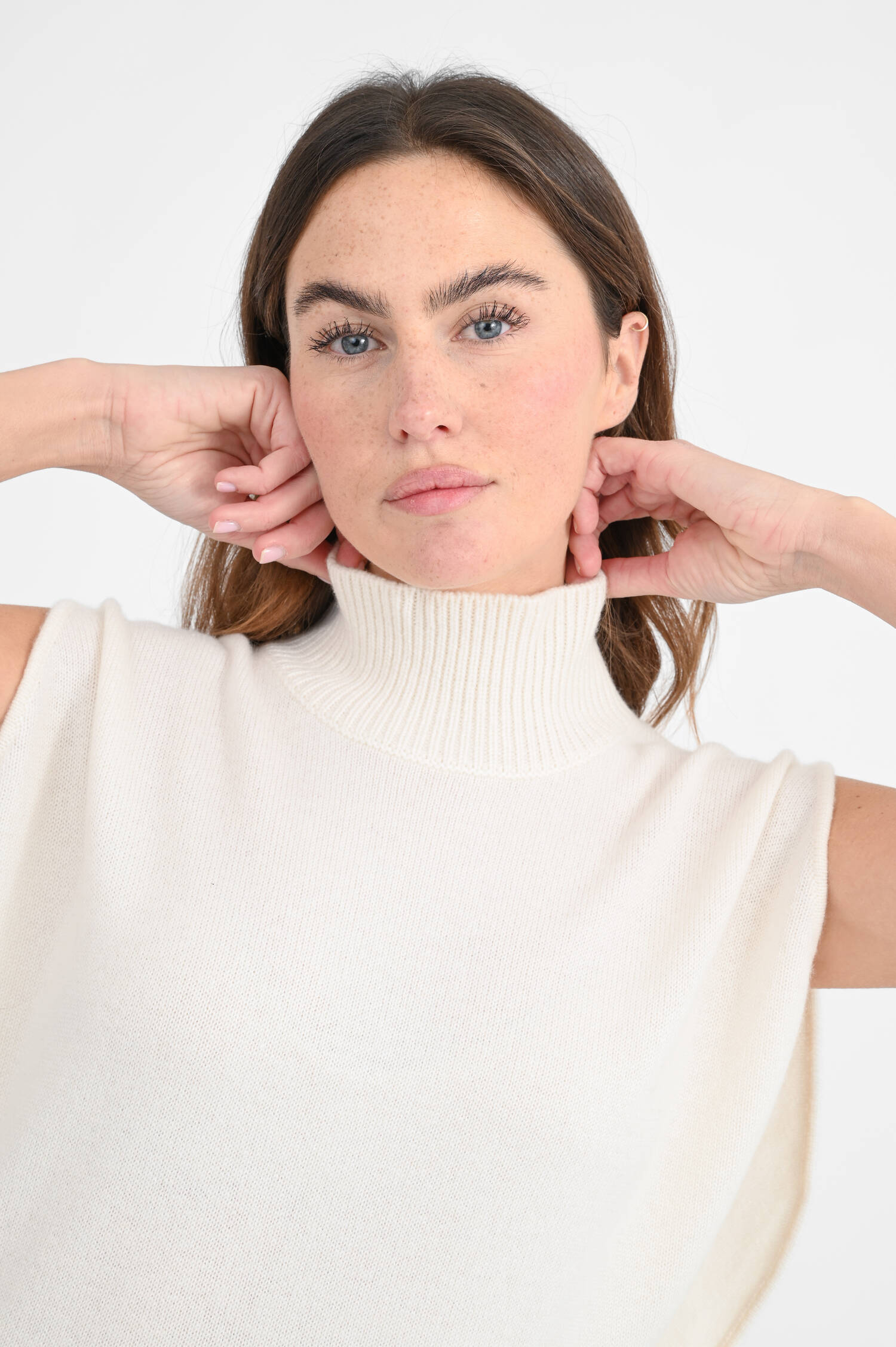 Cashmere-Pullunder ZAYA in Creme Cashmere-Pullunder ZAYA in Creme