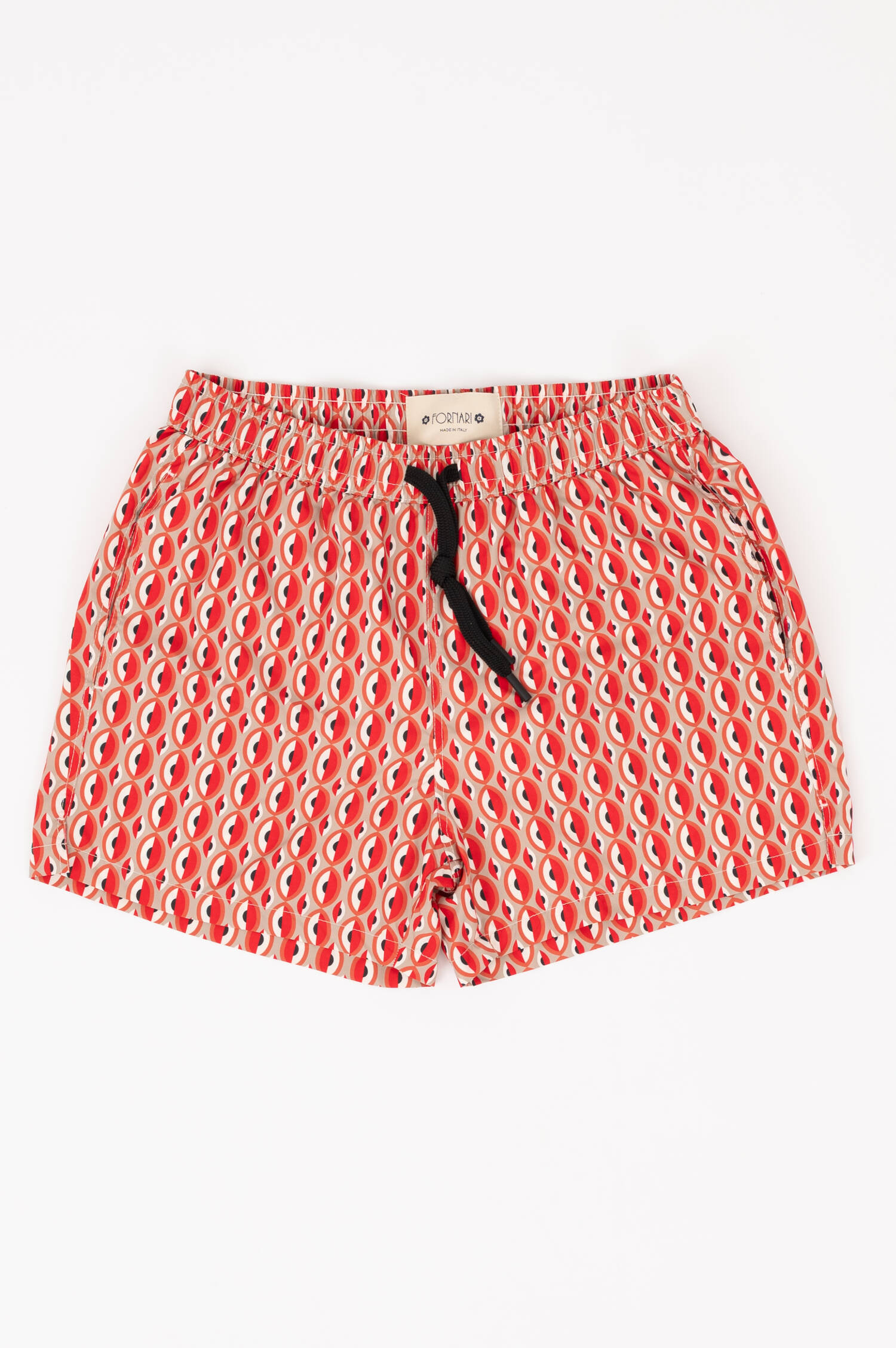 Badehose MANITOU in Beige/Rot