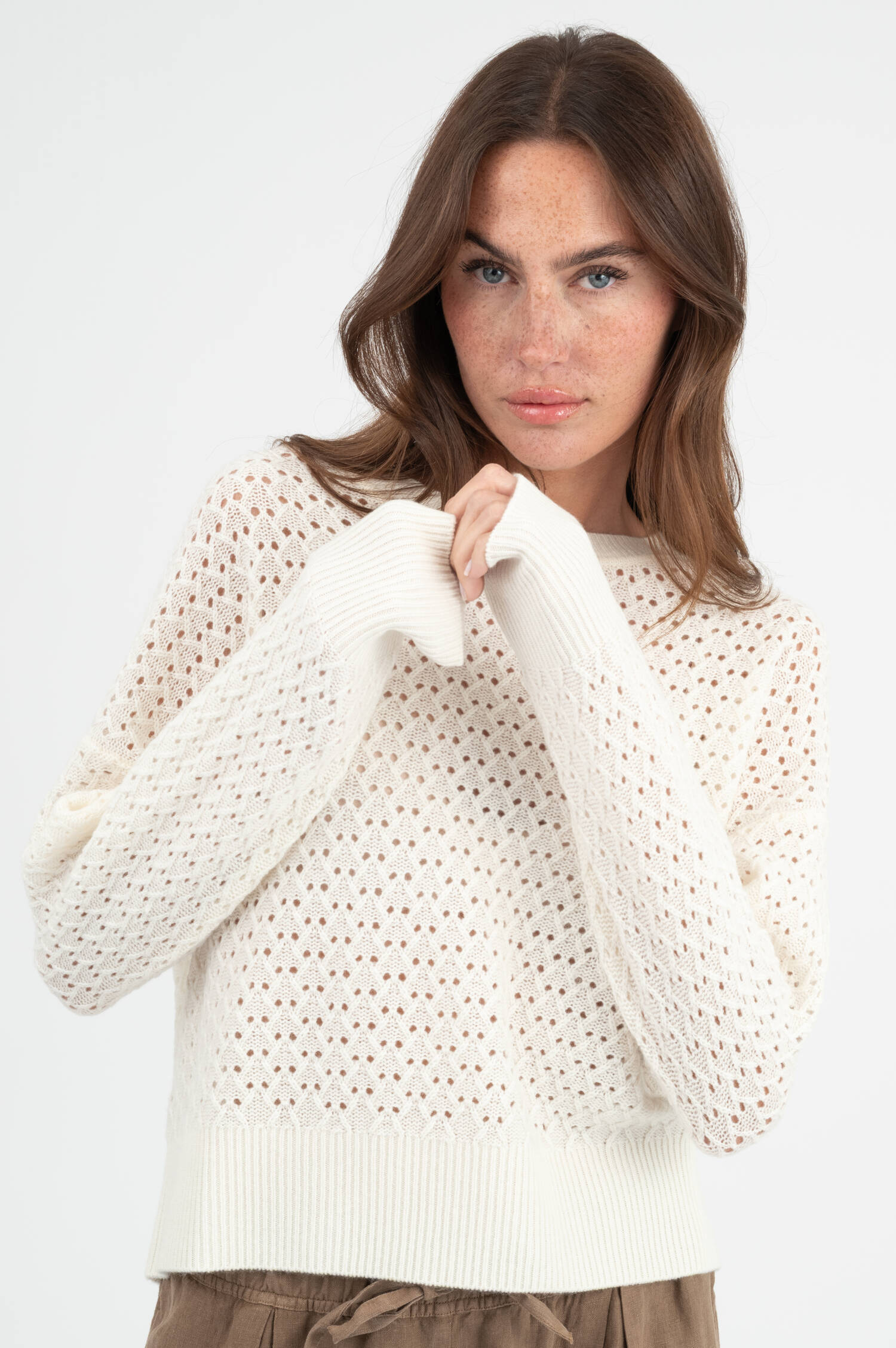 Strickpullover in Weiß Strickpullover in Weiß
