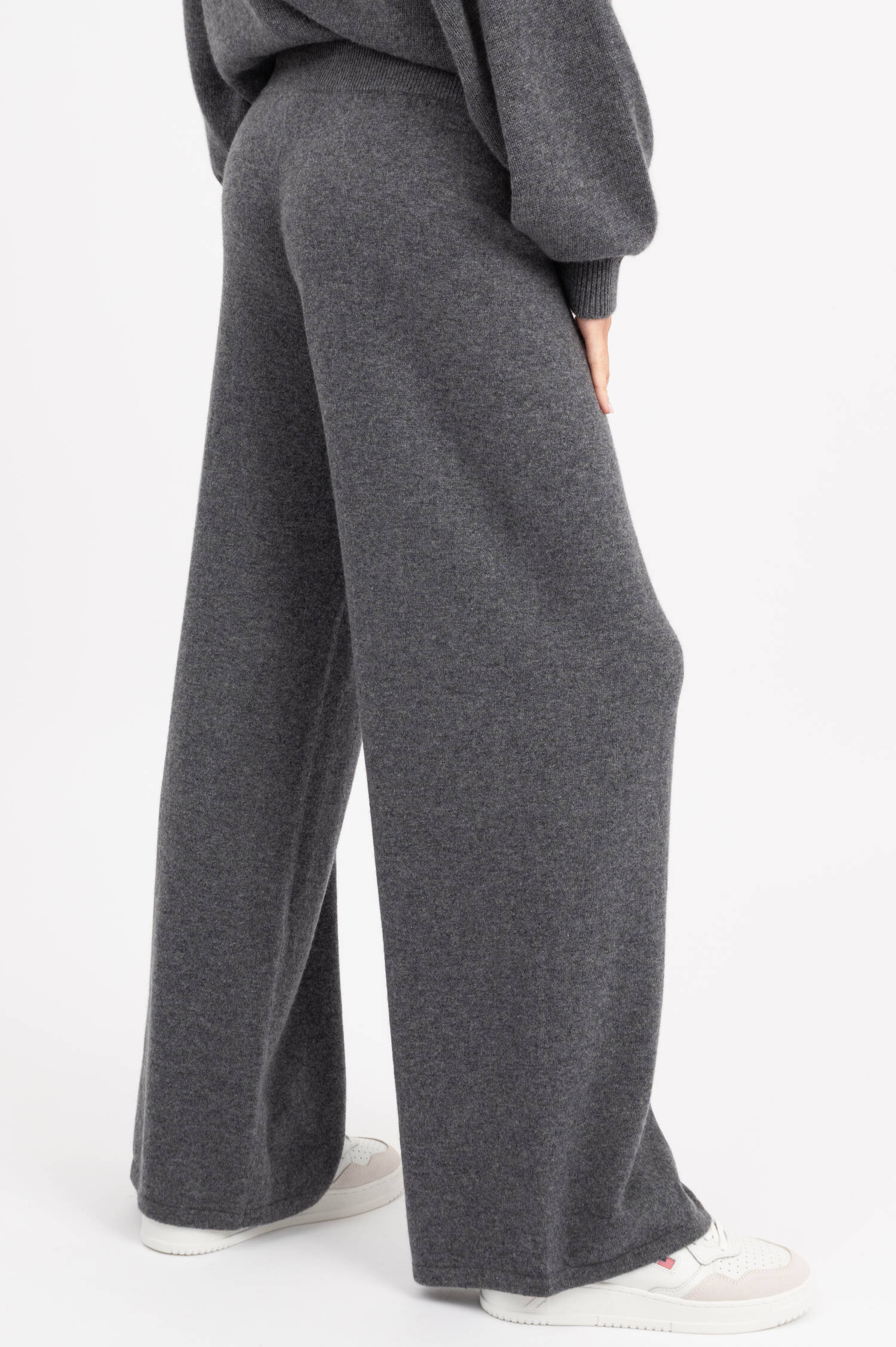 Cashmere Schlupfhose SOFI in Grau meliert Cashmere Schlupfhose SOFI in Grau meliert