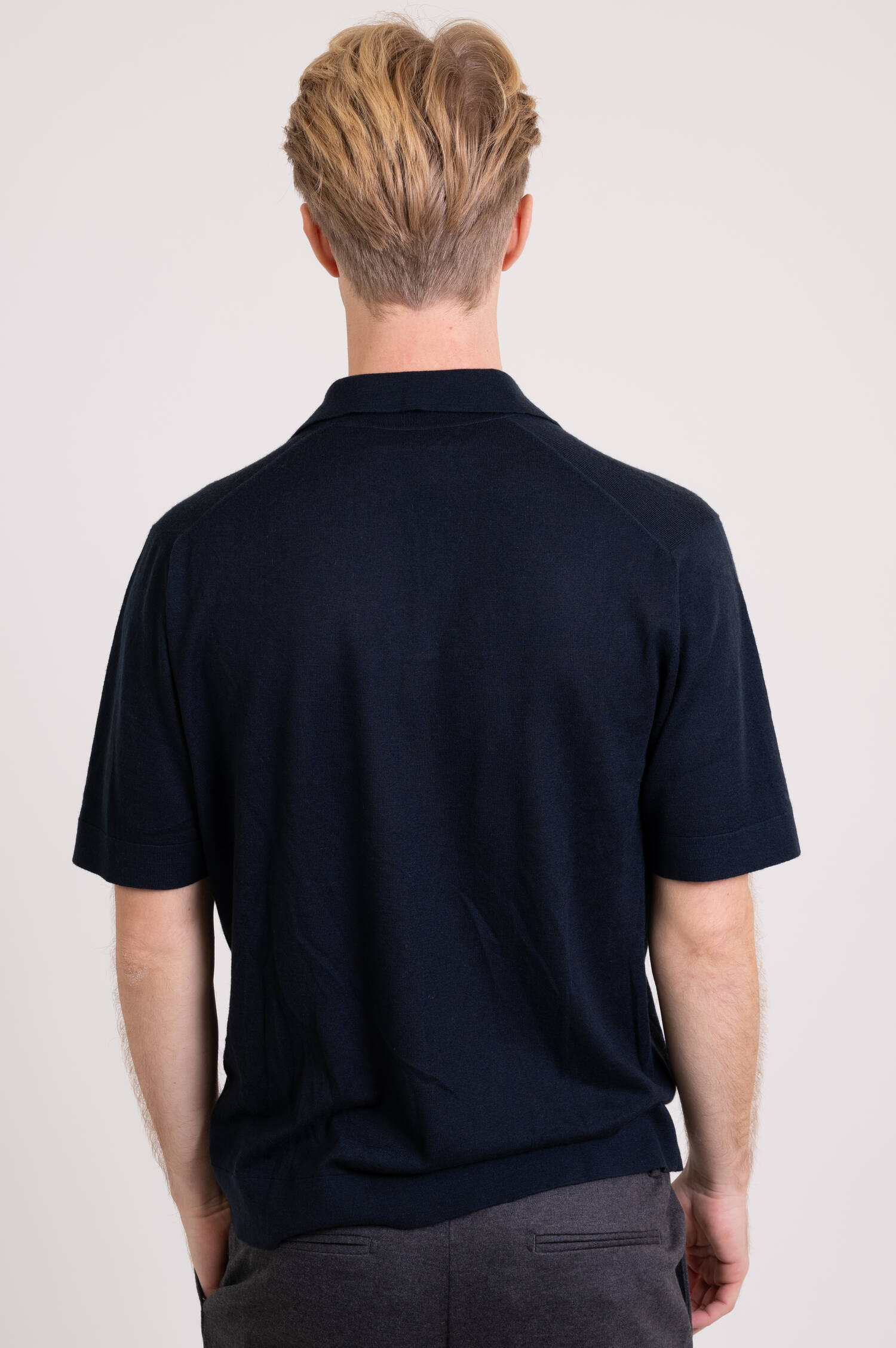 Cashmere Polo-Shirt PETER in Navy
