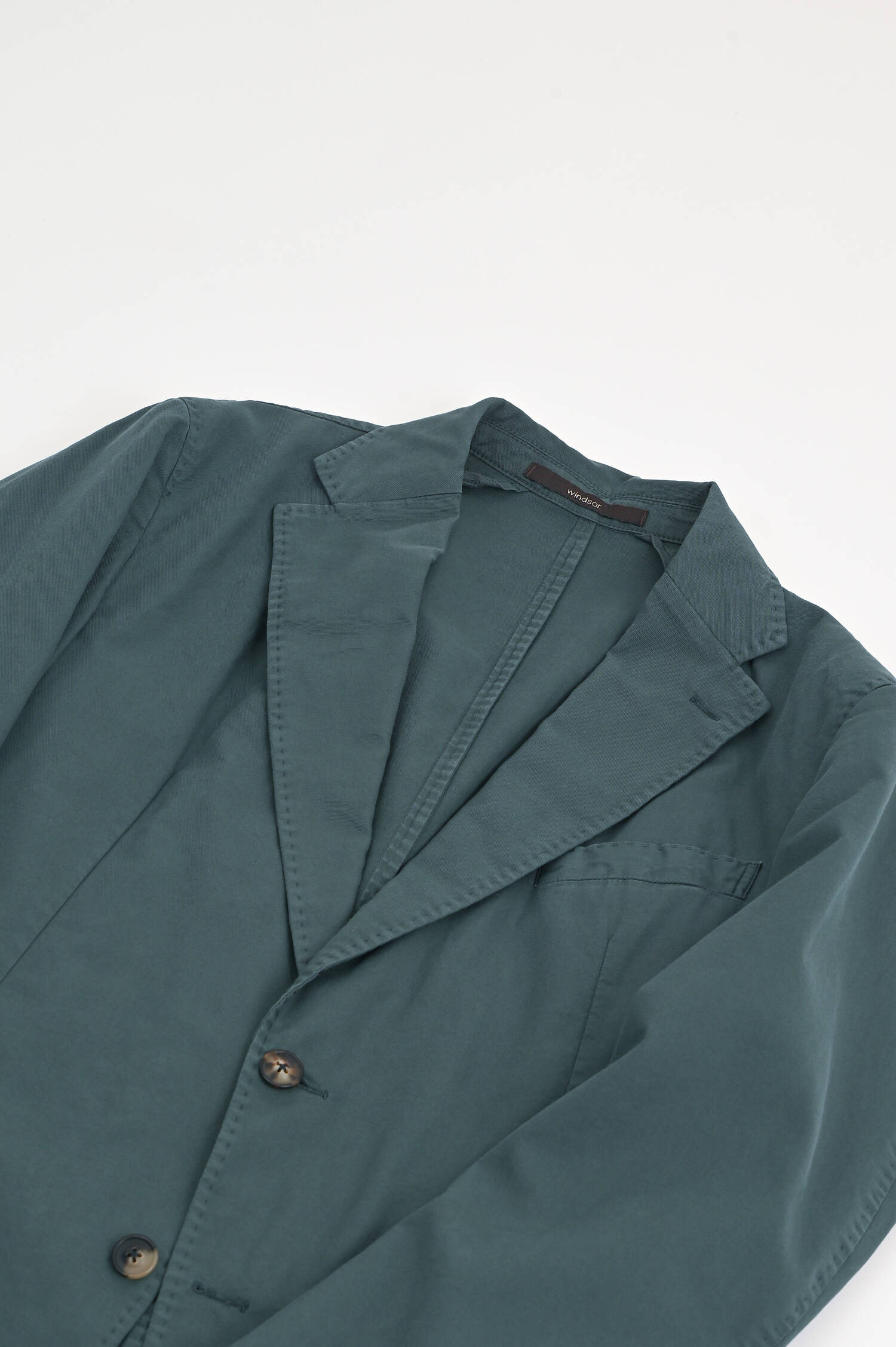 Sakko aus Baumwolle in Tannengrün