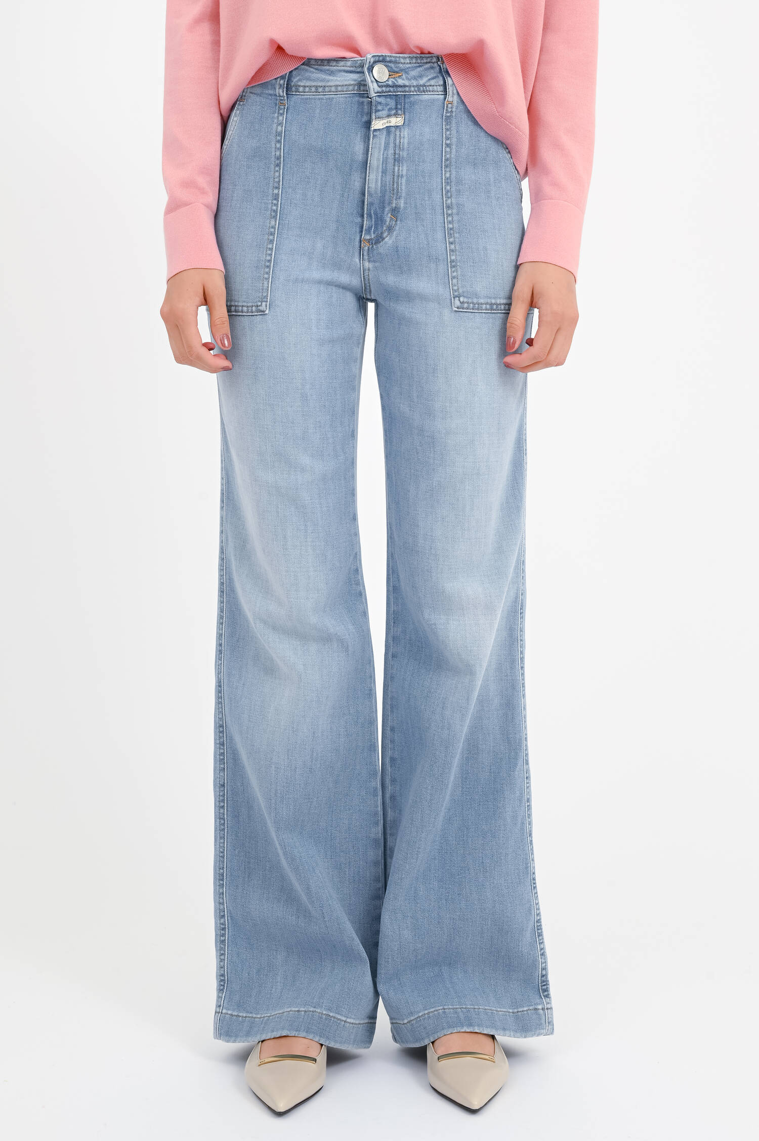  Flared Jeans ARIA in Hellblau