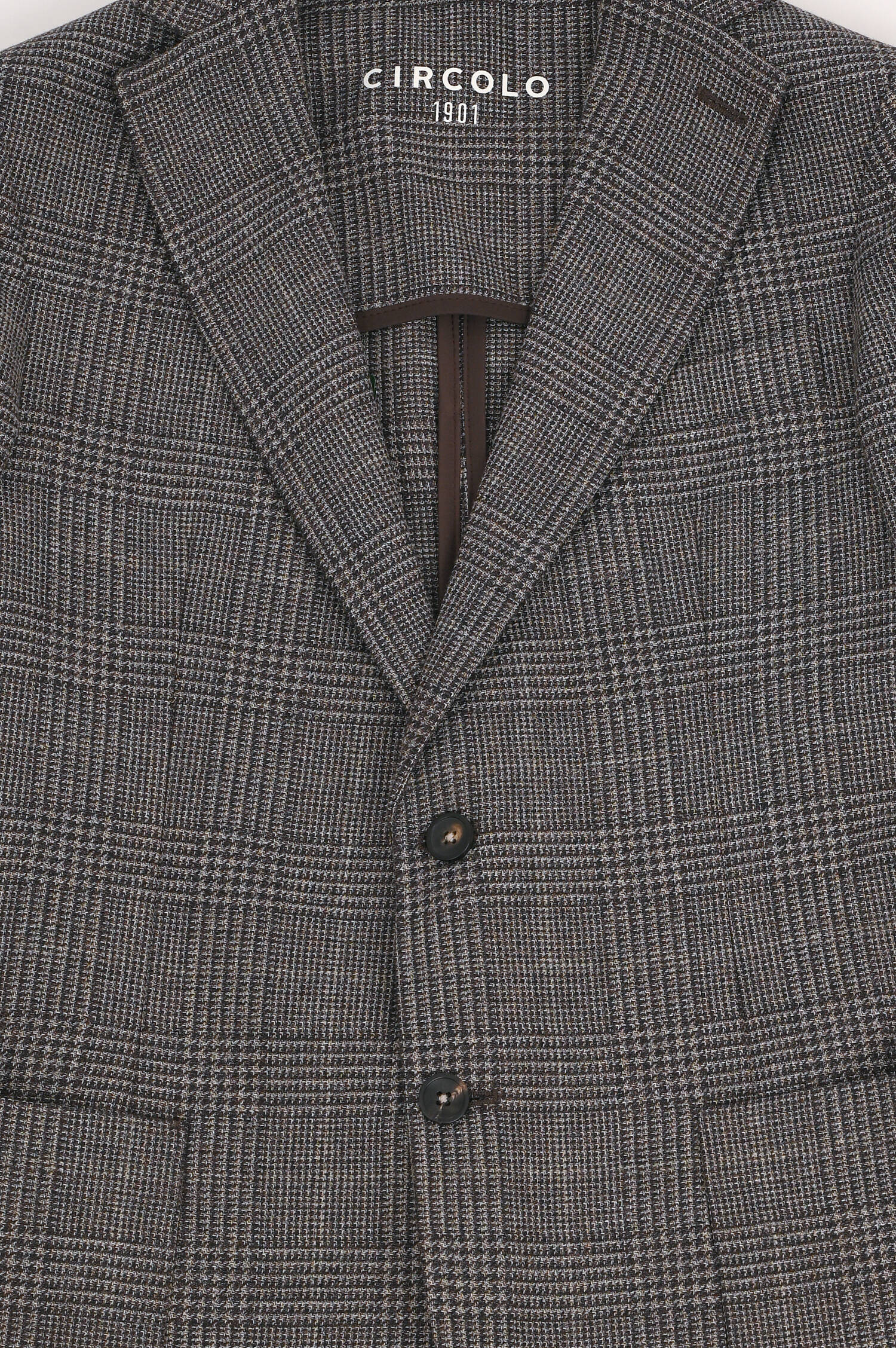 Kariertes Baumwollsakko in Braun Kariertes Baumwollsakko in Braun