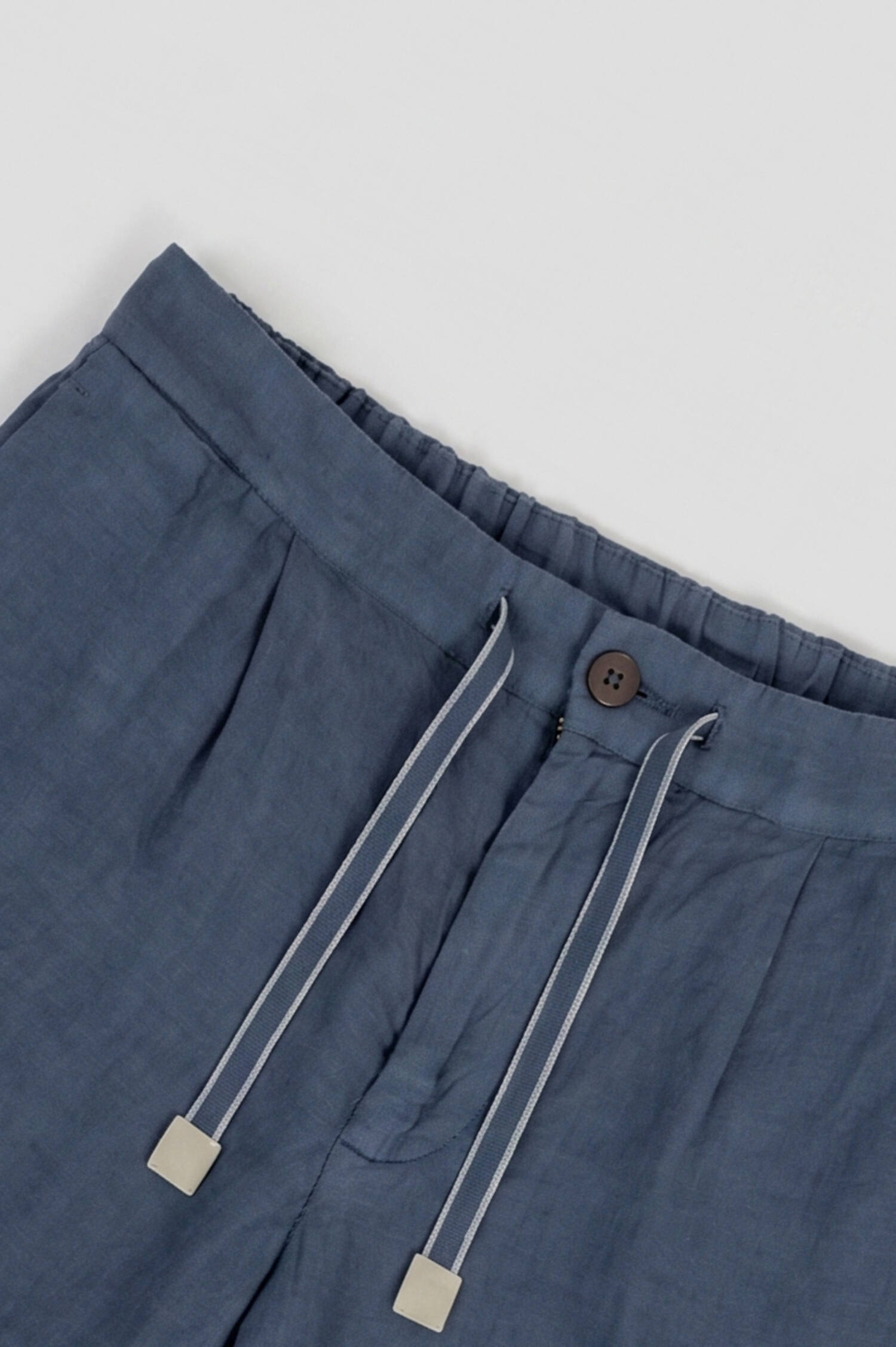 Leinen Bermuda in Navy