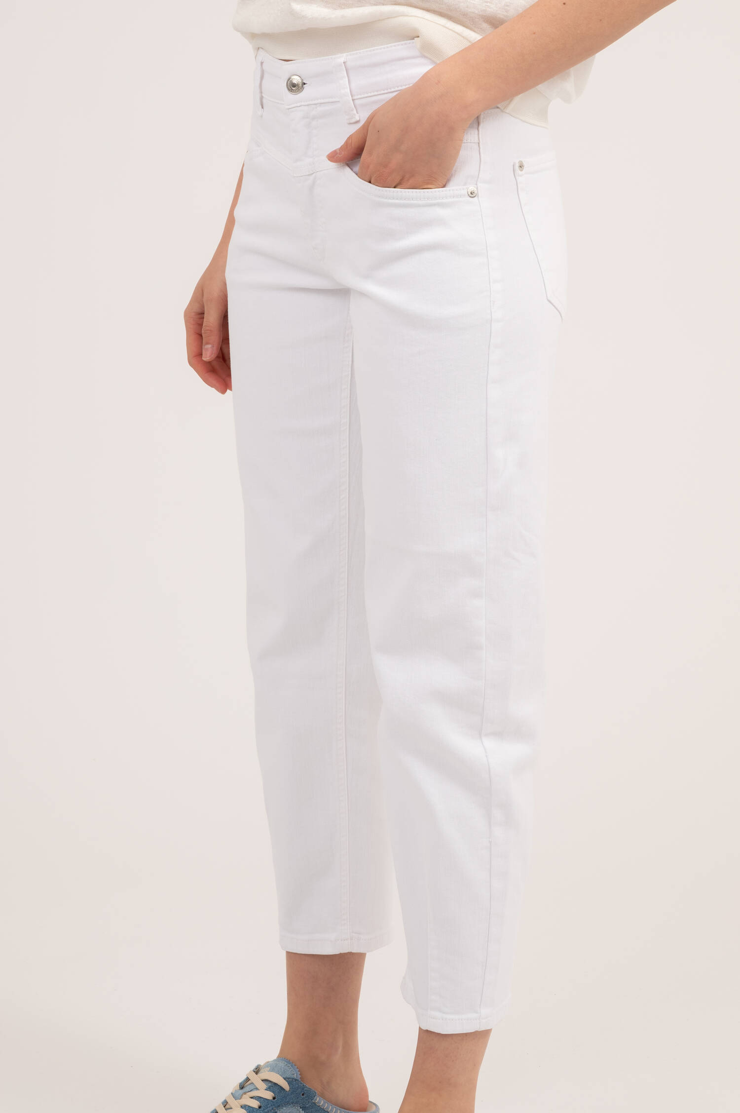 Loose Fit Jeans ELIN in Weiß