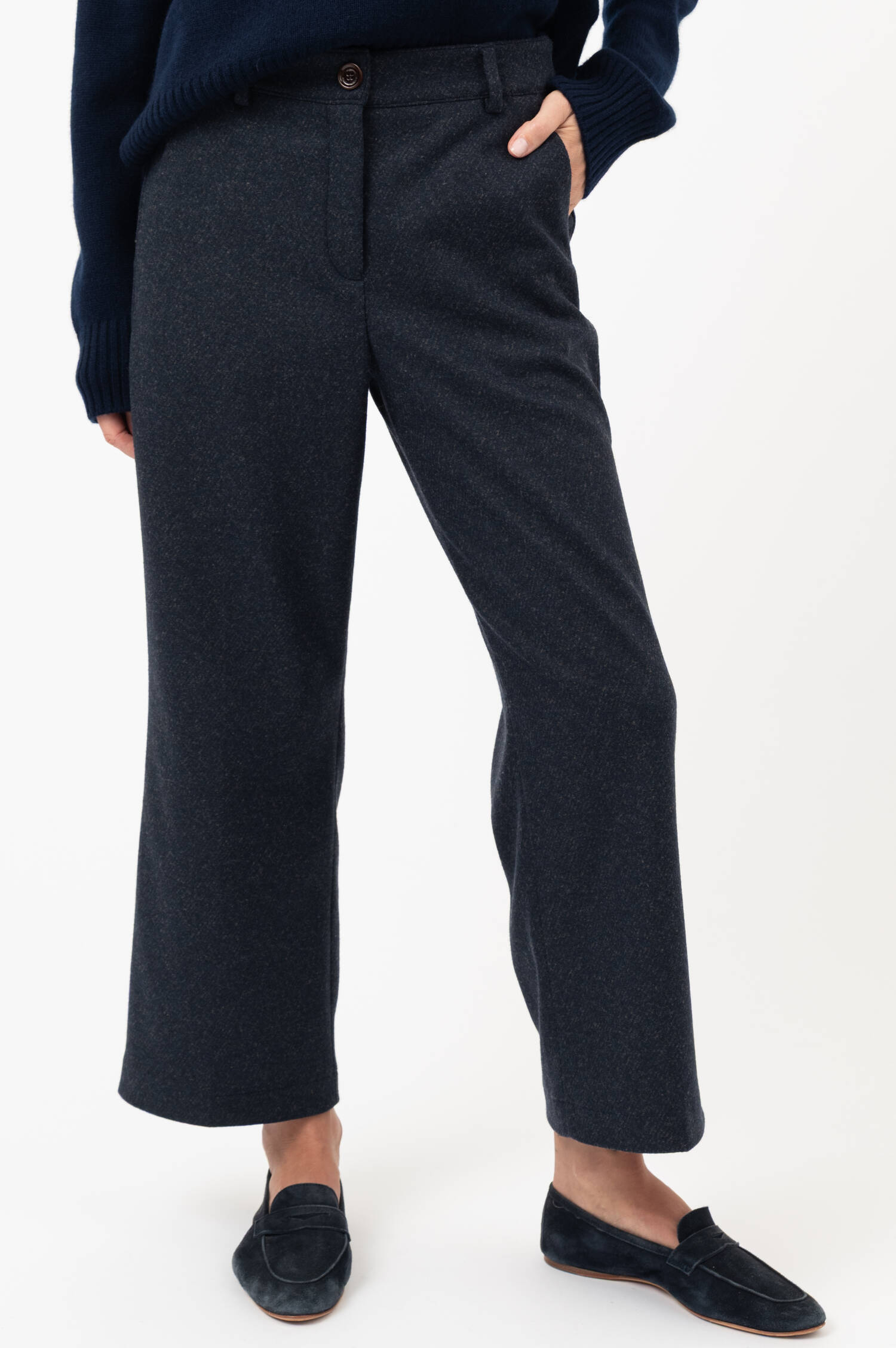 Culotte ANIKA in Navy meliert Culotte ANIKA in Navy meliert
