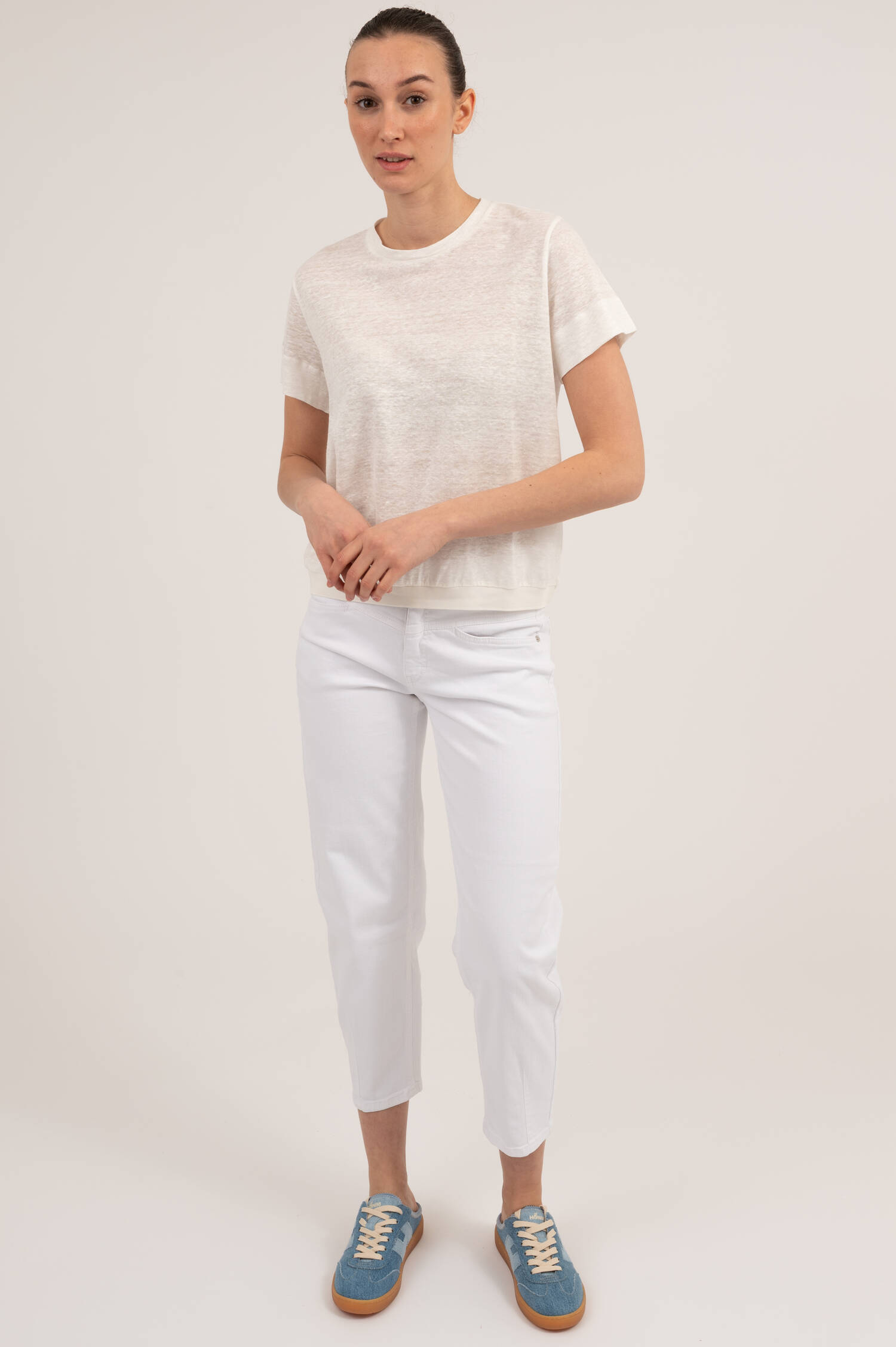 Hanf T-Shirt NATURAL EASE in Weiß Hanf T-Shirt NATURAL EASE in Weiß