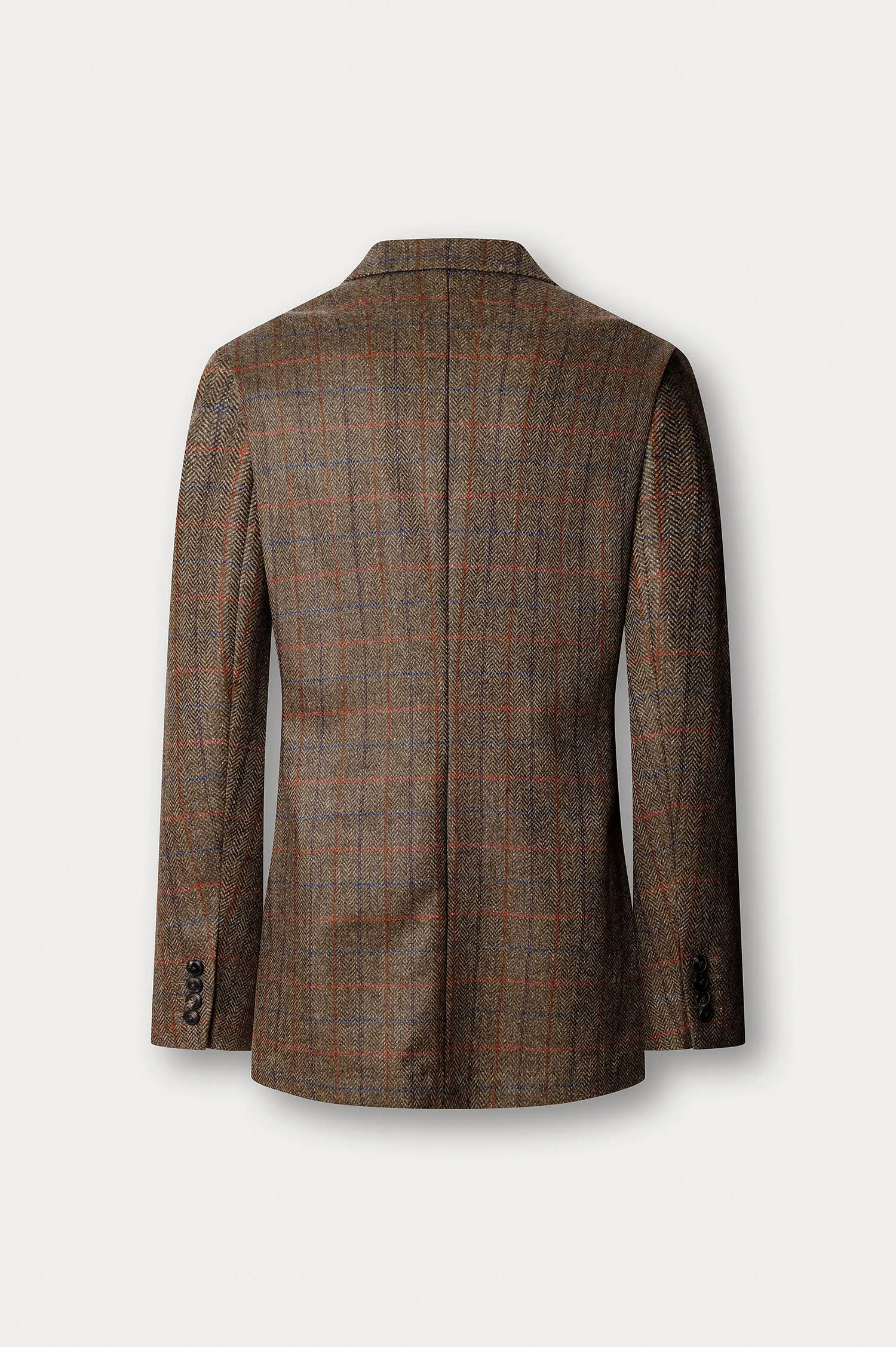Wolle-Cashmere-Sakko in Oliv