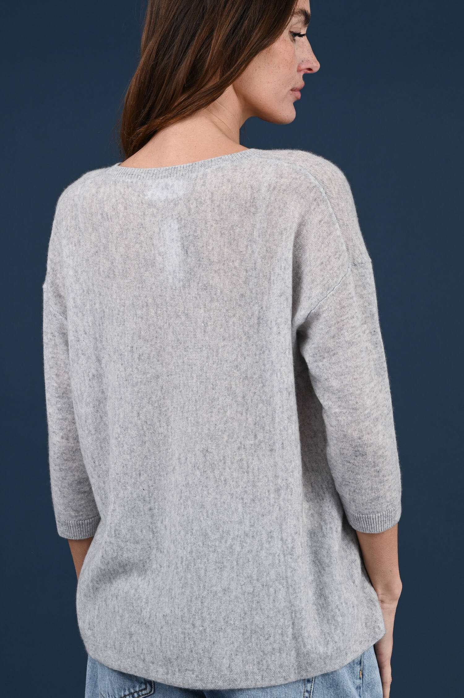 Cashmere Strickweste in Grau Cashmere Strickweste in Grau