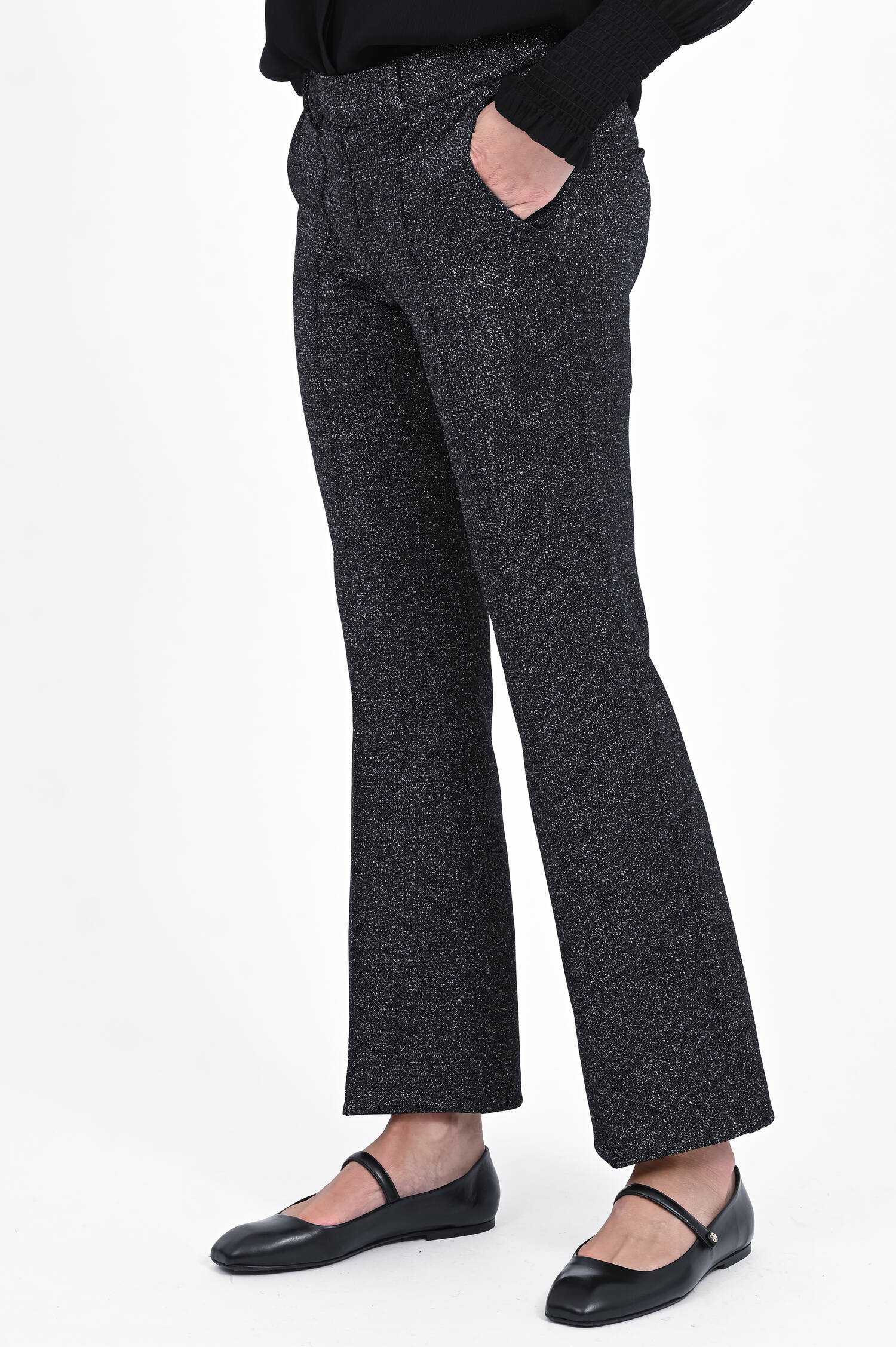 Hose mit Glitzer Optik in Black/Silver Hose mit Glitzer Optik in Black/Silver