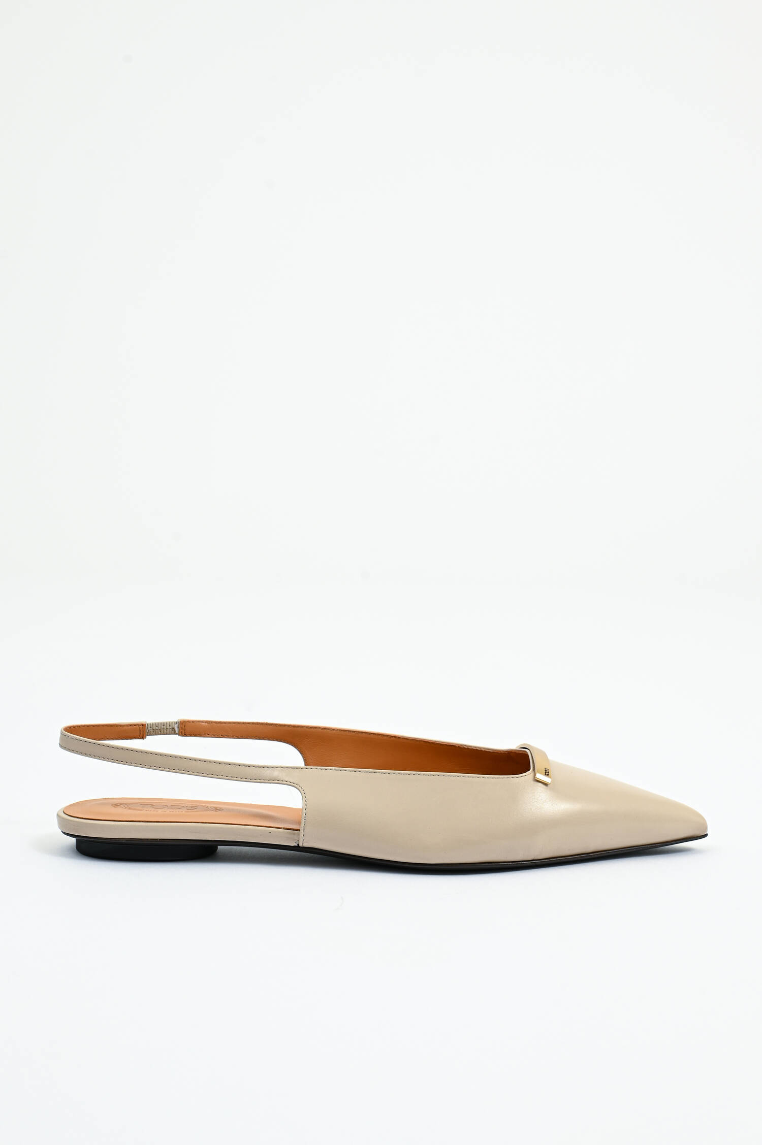 Sling-Back mit Metall-Detail in Mastice