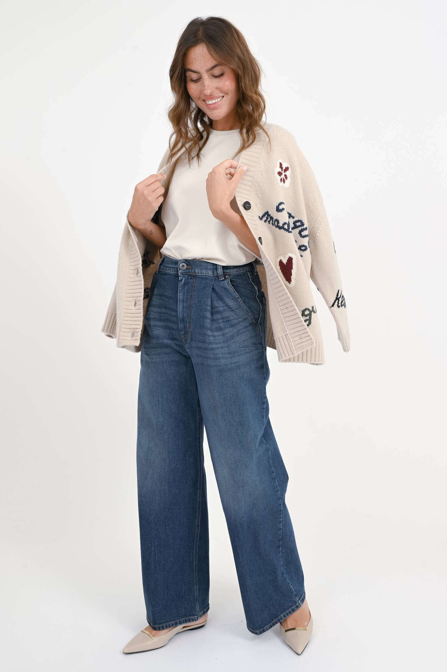 Jeans ORTLES mit Qutschfalte in Dark Blue