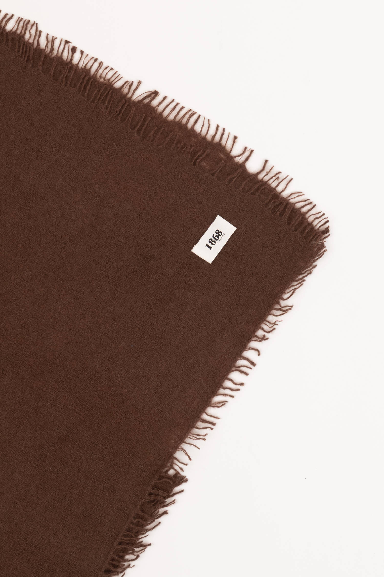 Doppelfädiger Cashmere Schal in Braun