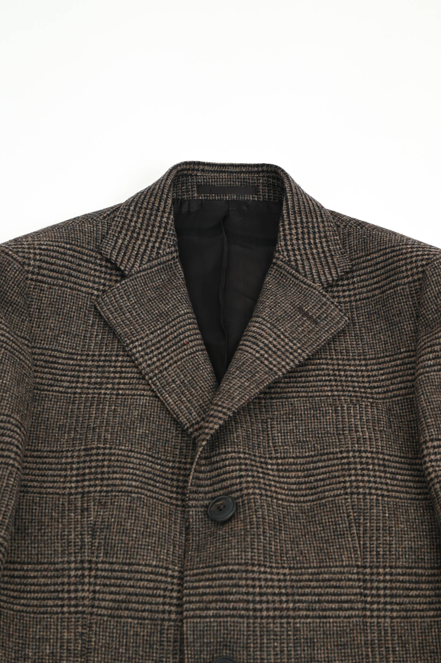 Woll-Mix Mantel in Braun kariert Woll-Mix Mantel in Braun kariert