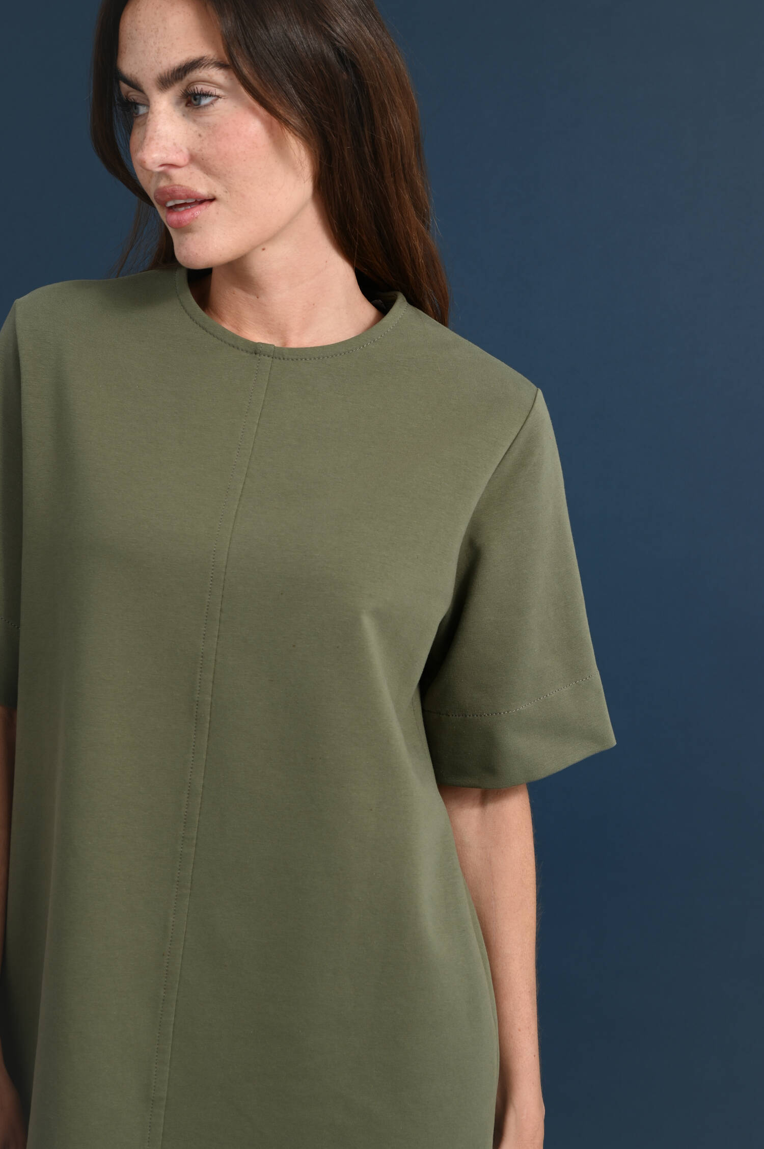 Fleecekleid in Basilgrün Fleecekleid in Basilgrün