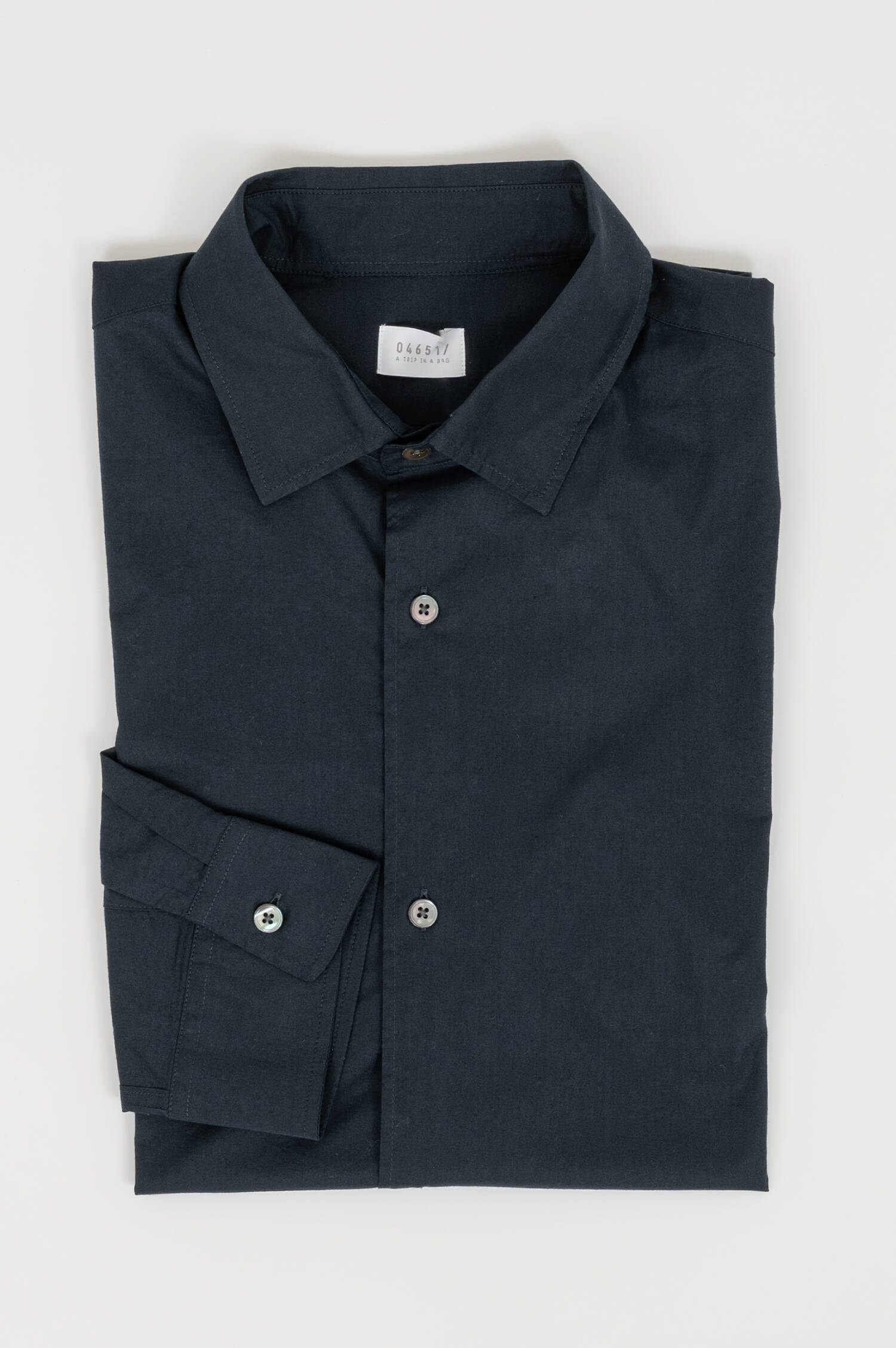 Baumwoll Hemd in Navy