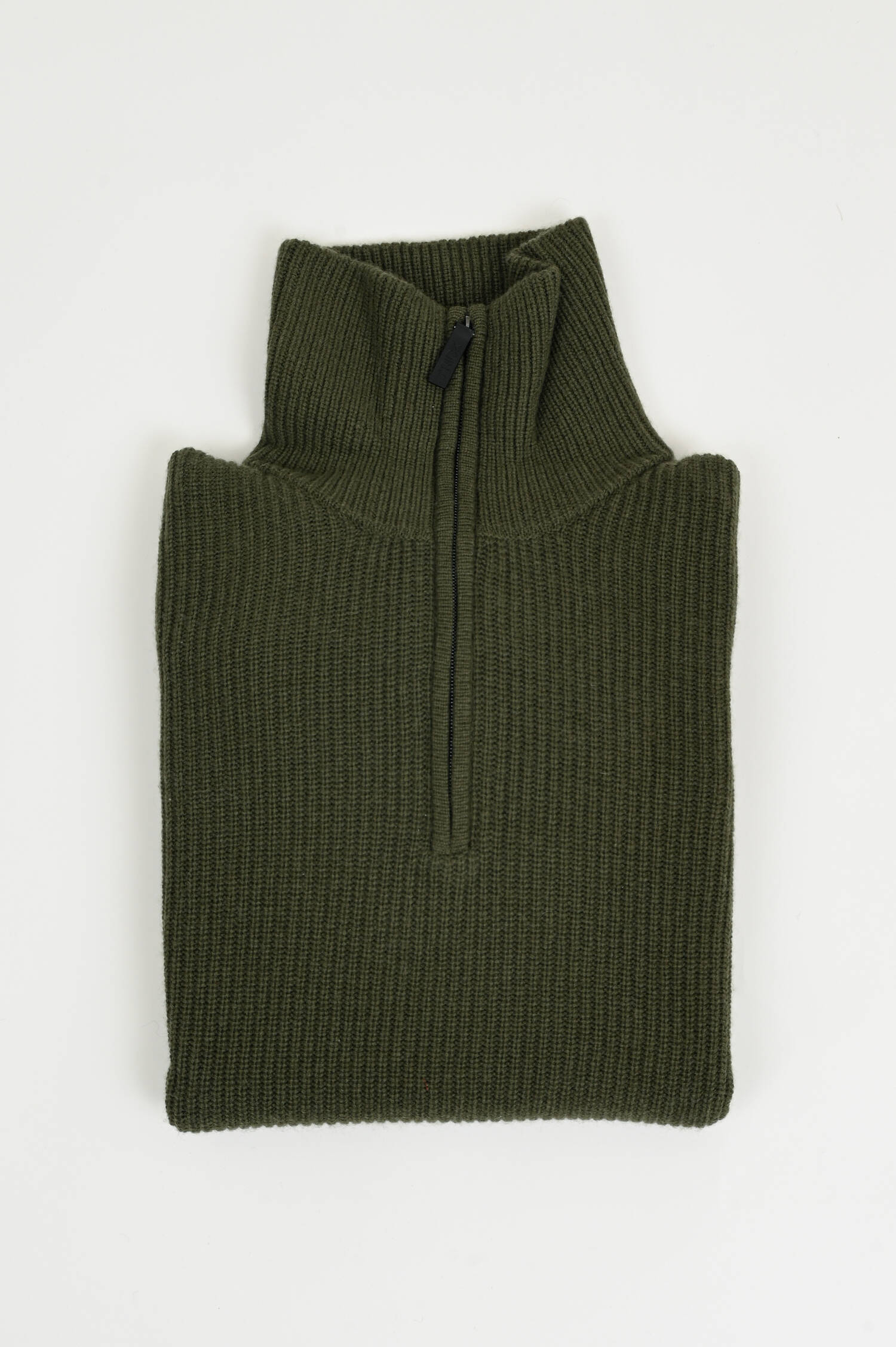 Grobstrick Troyer in Oliv