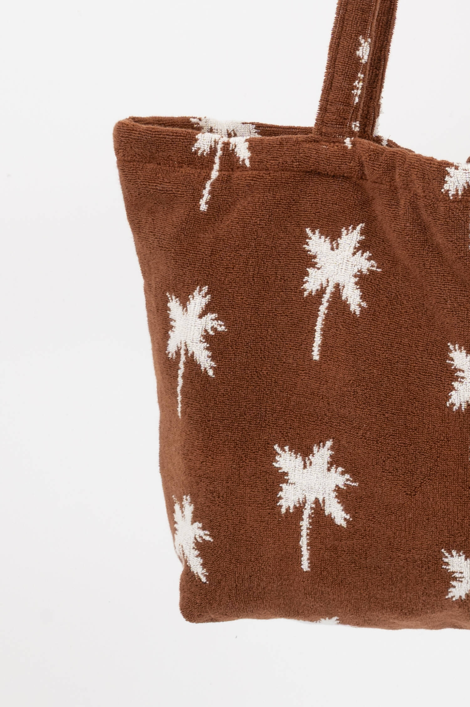 Frottee Strandtasche in Braun