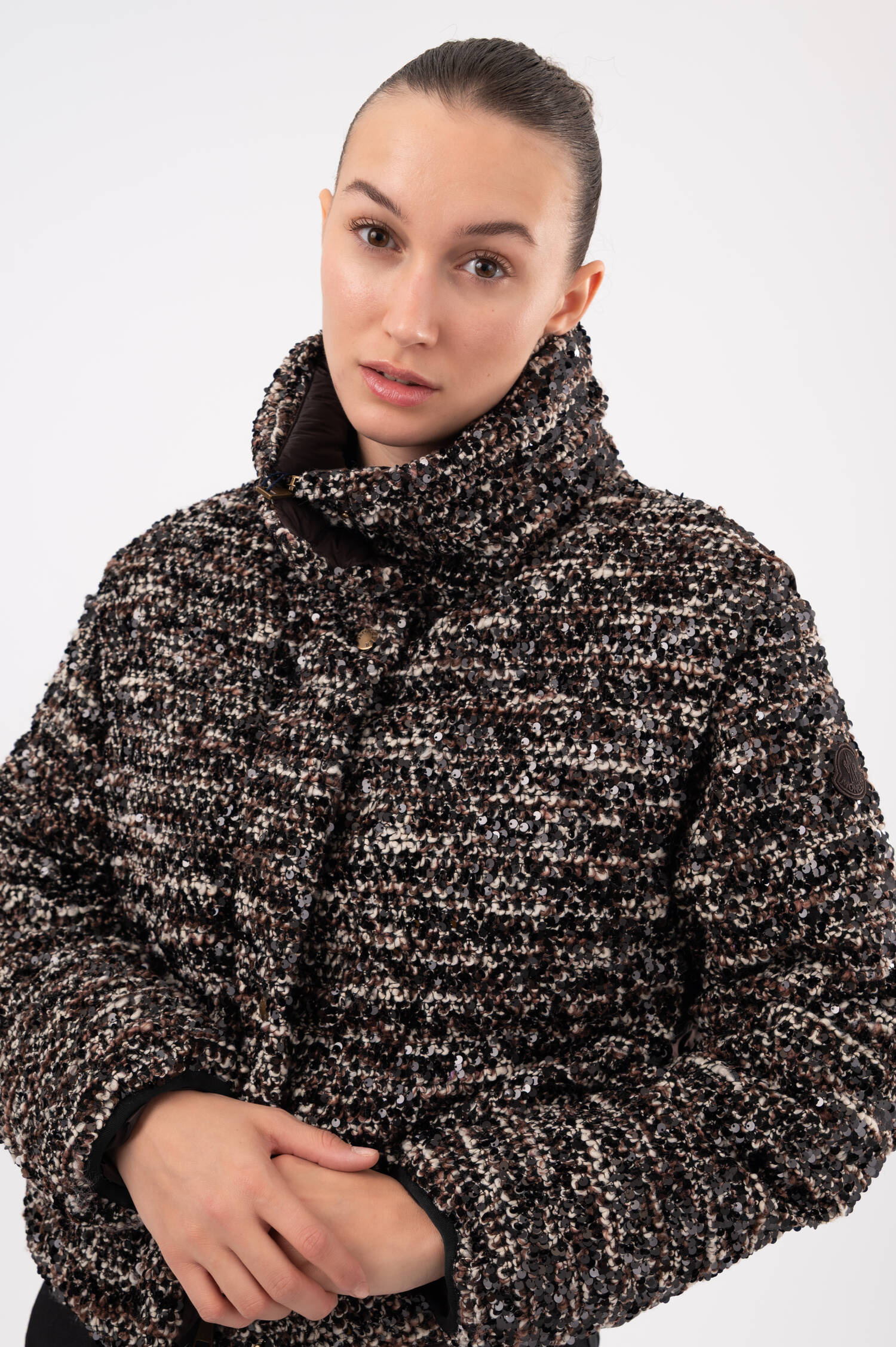 Daunenjacke POETIQUE in Schwarz/Braun Daunenjacke POETIQUE in Schwarz/Braun