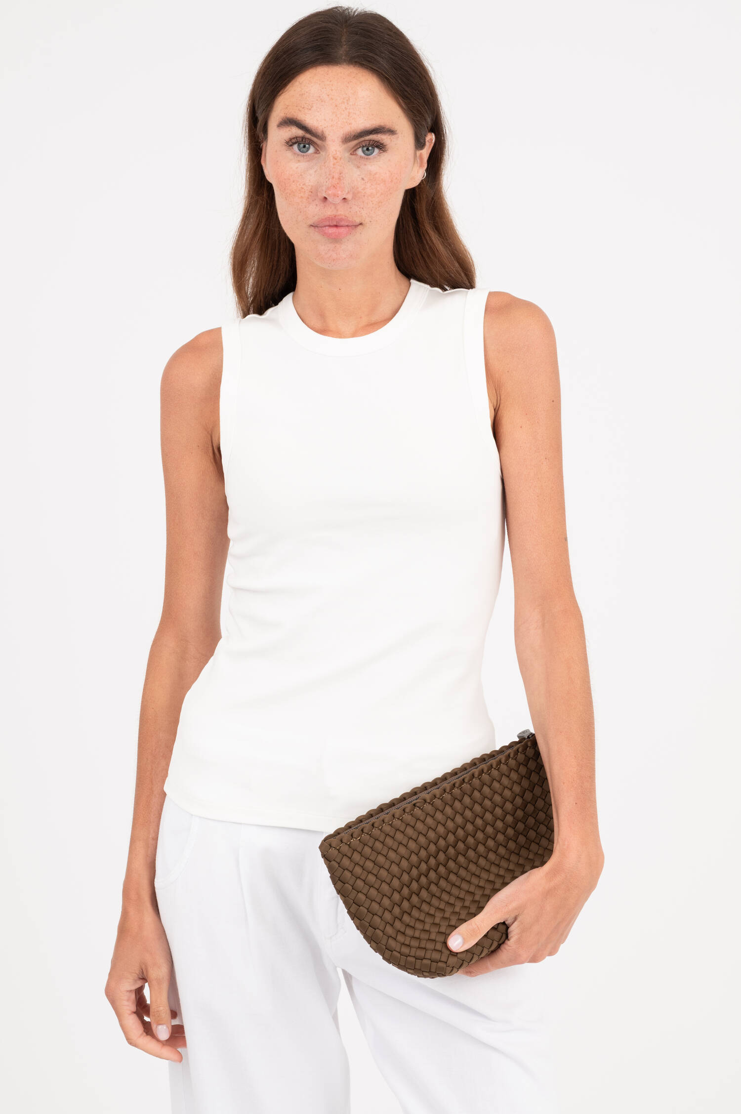 Pouch PORTOFINO MEDIUM COSMETIC in Braun