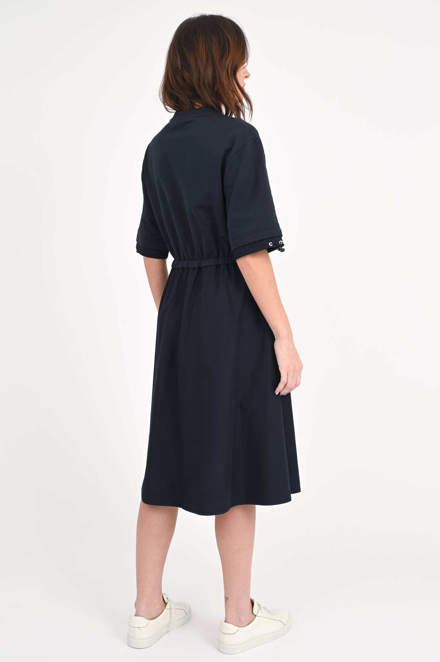 Kleid mit elastischer Taille in Midnight