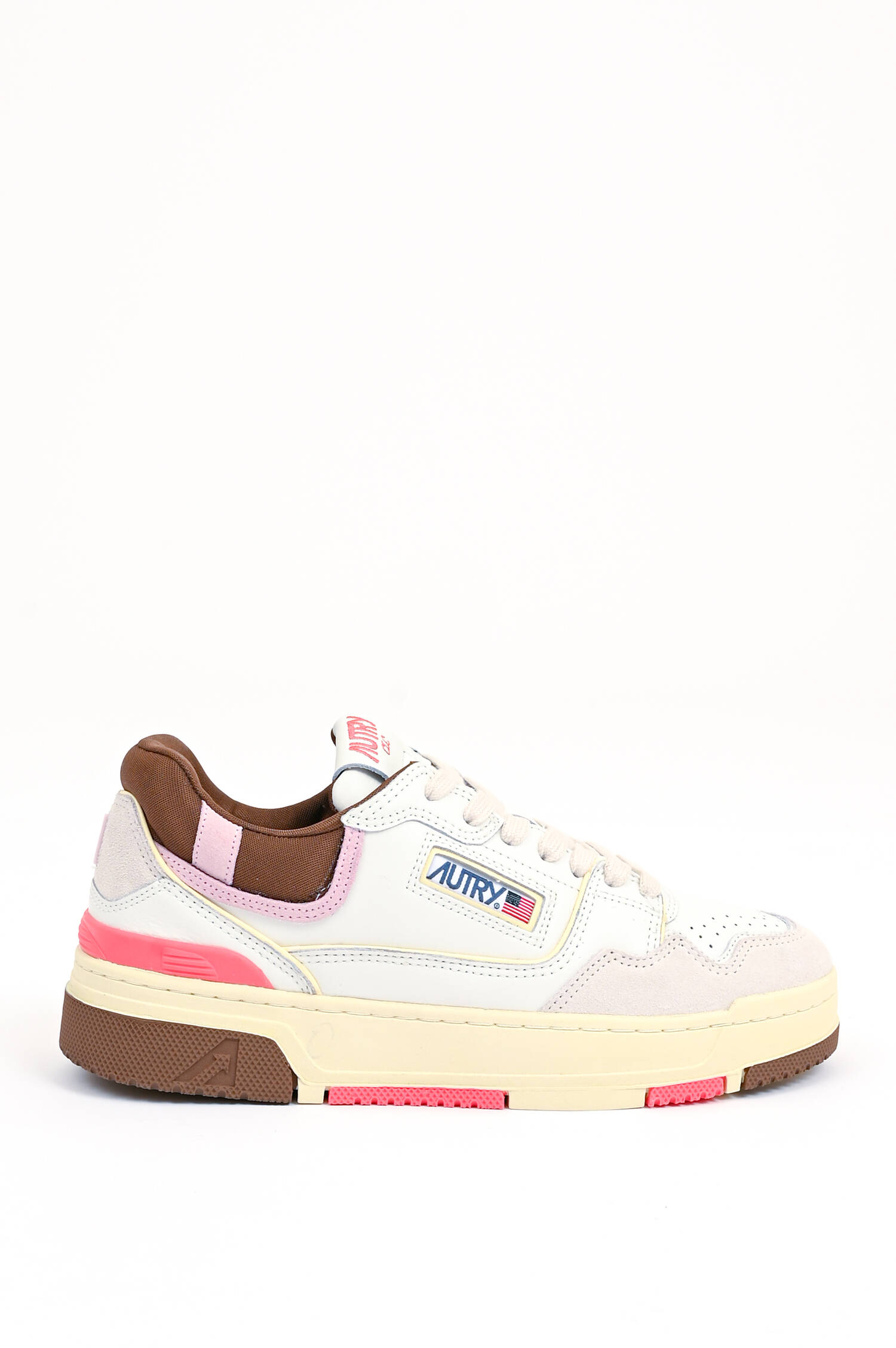 Sneaker CCL LOW in Weiß/Braun/Pink