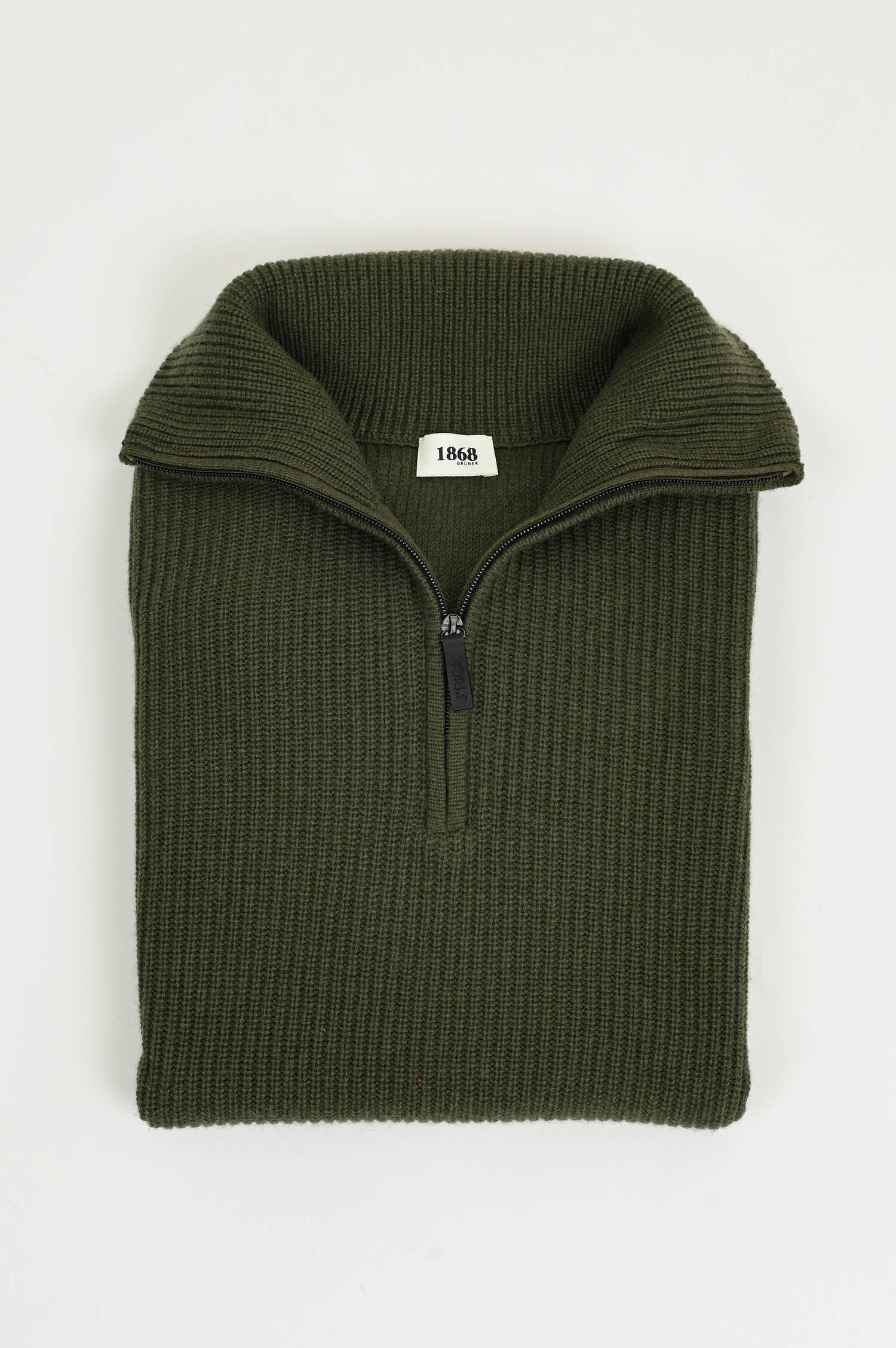 Grobstrick Troyer in Oliv