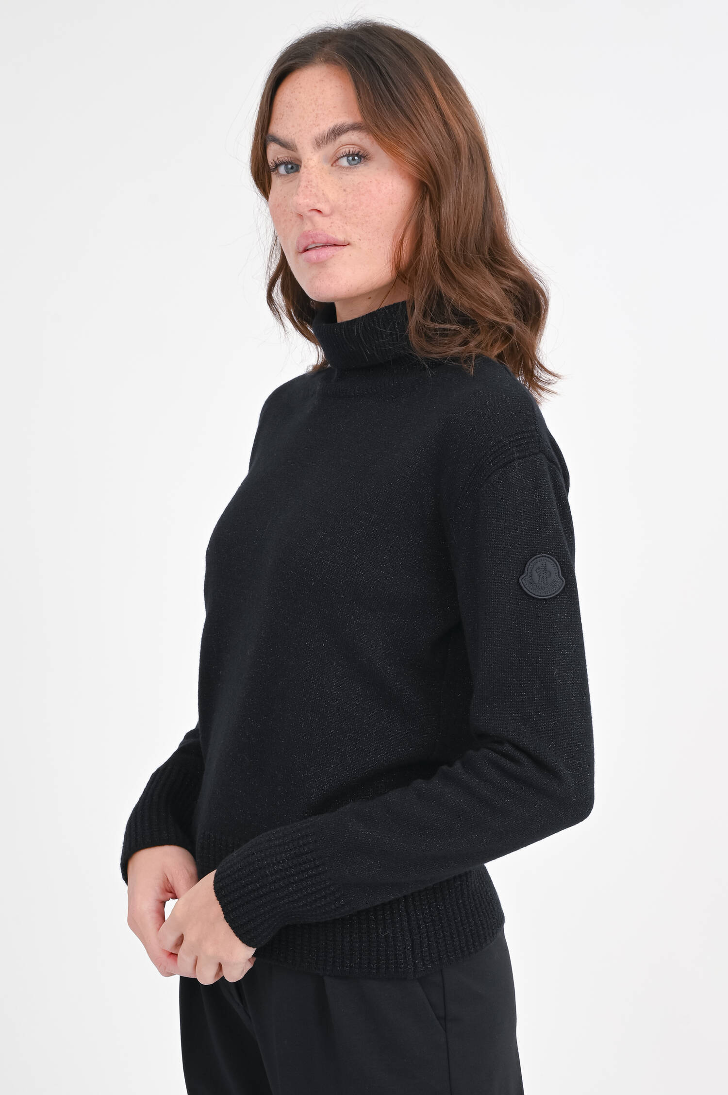 Rollkragen mit Glitzer in Schwarz Rollkragen mit Glitzer in Schwarz